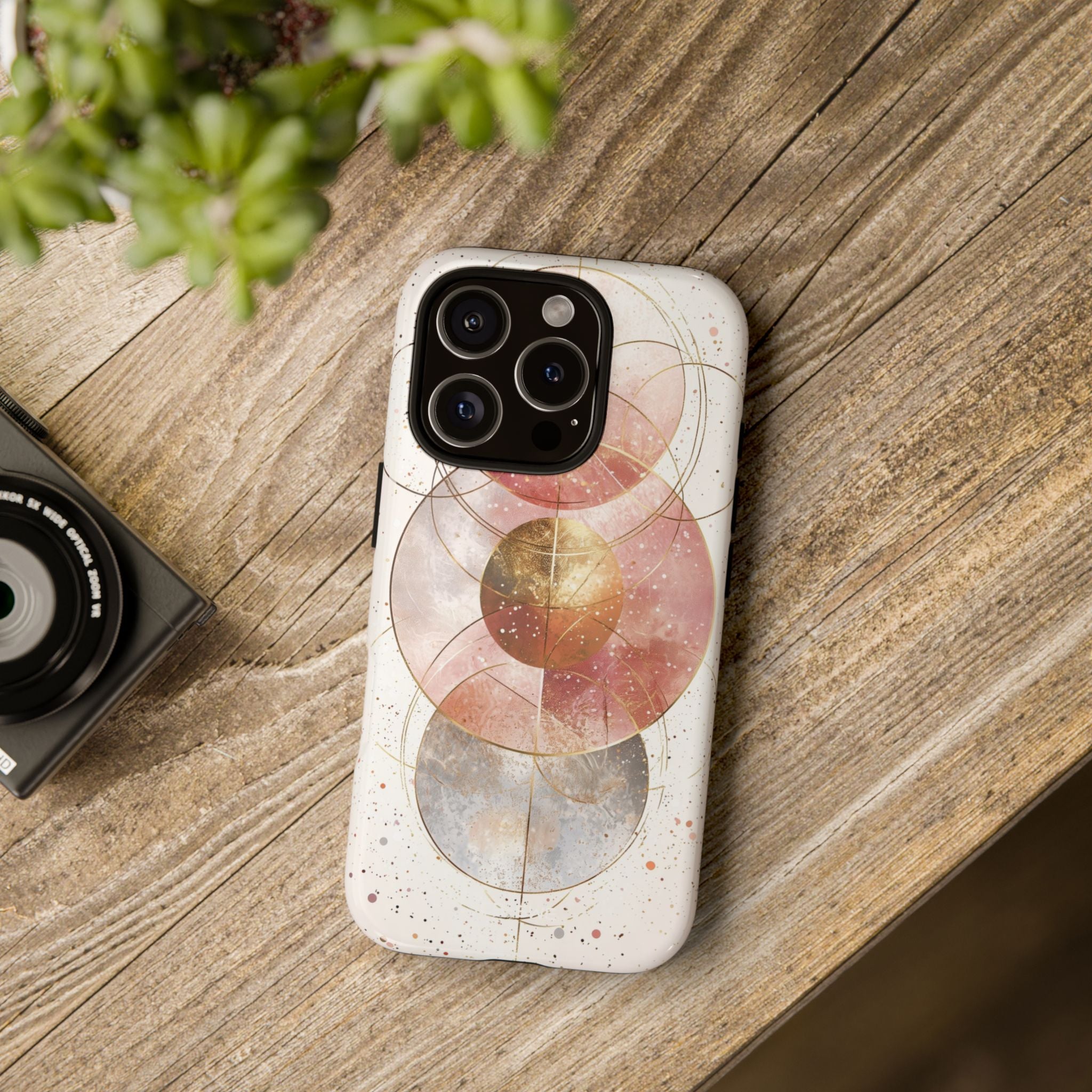 Circle Envelops Light - iPhone Case