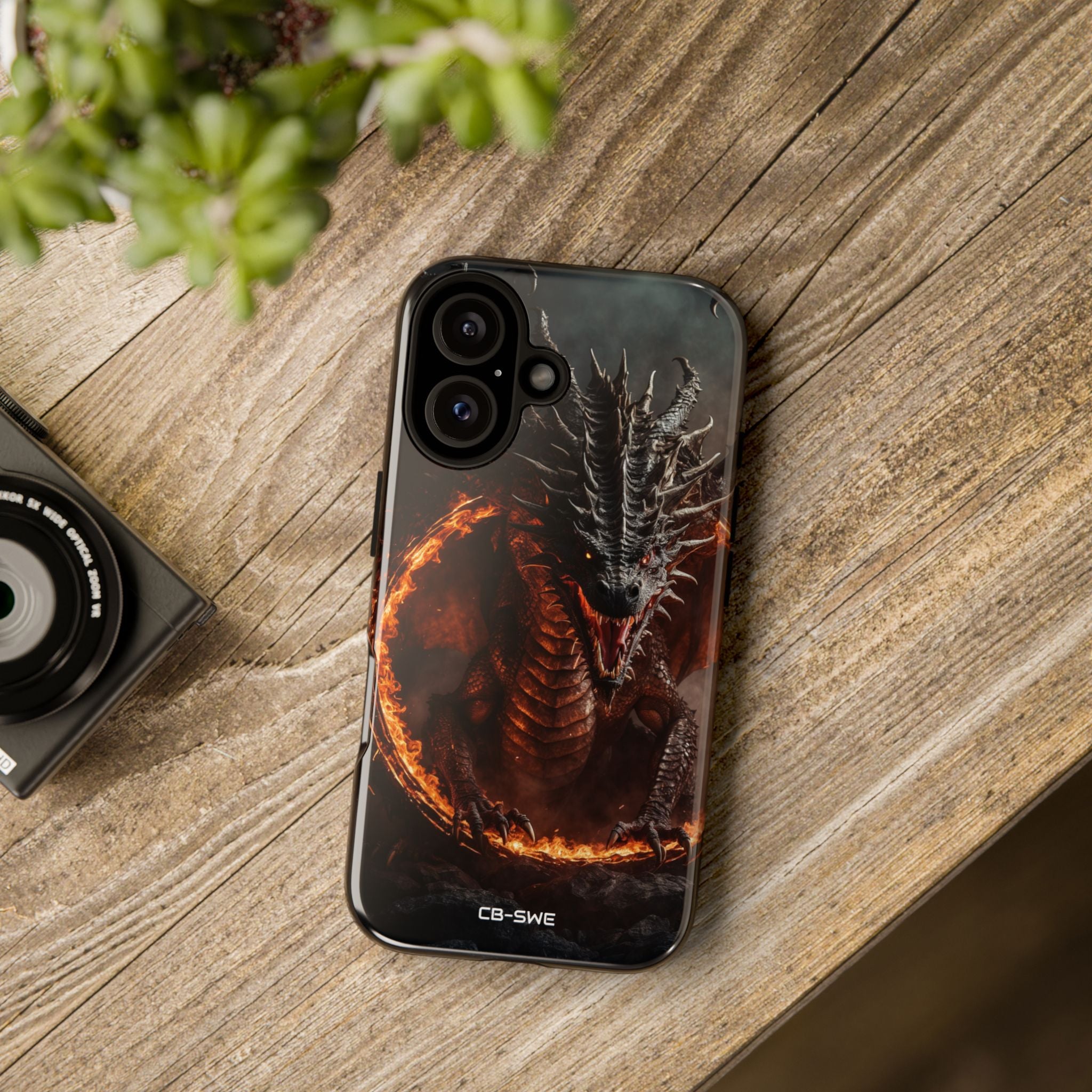 Fiery Dragon Roars - iPhone Case