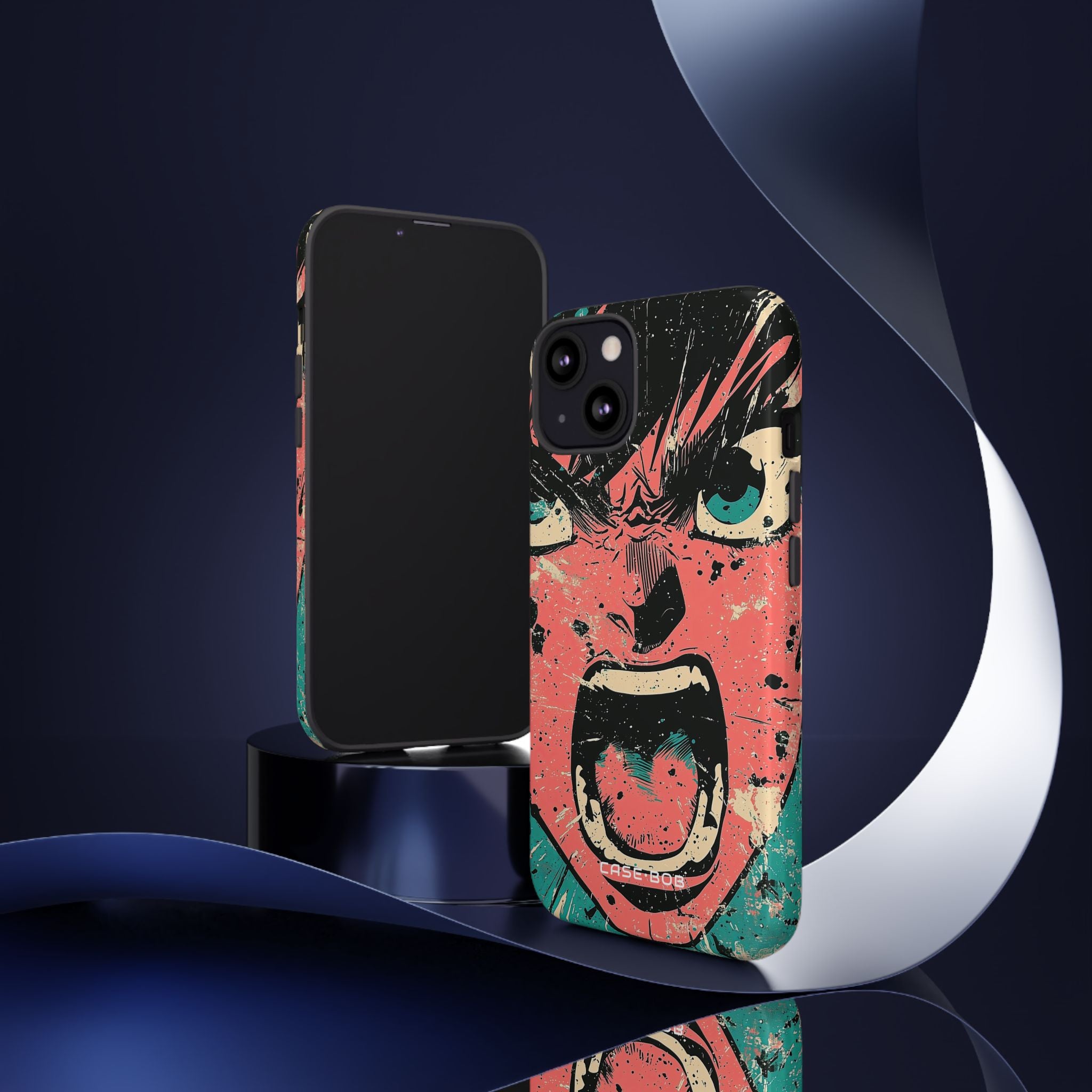 Screaming Face Pink iPhone 13 Case - Tough