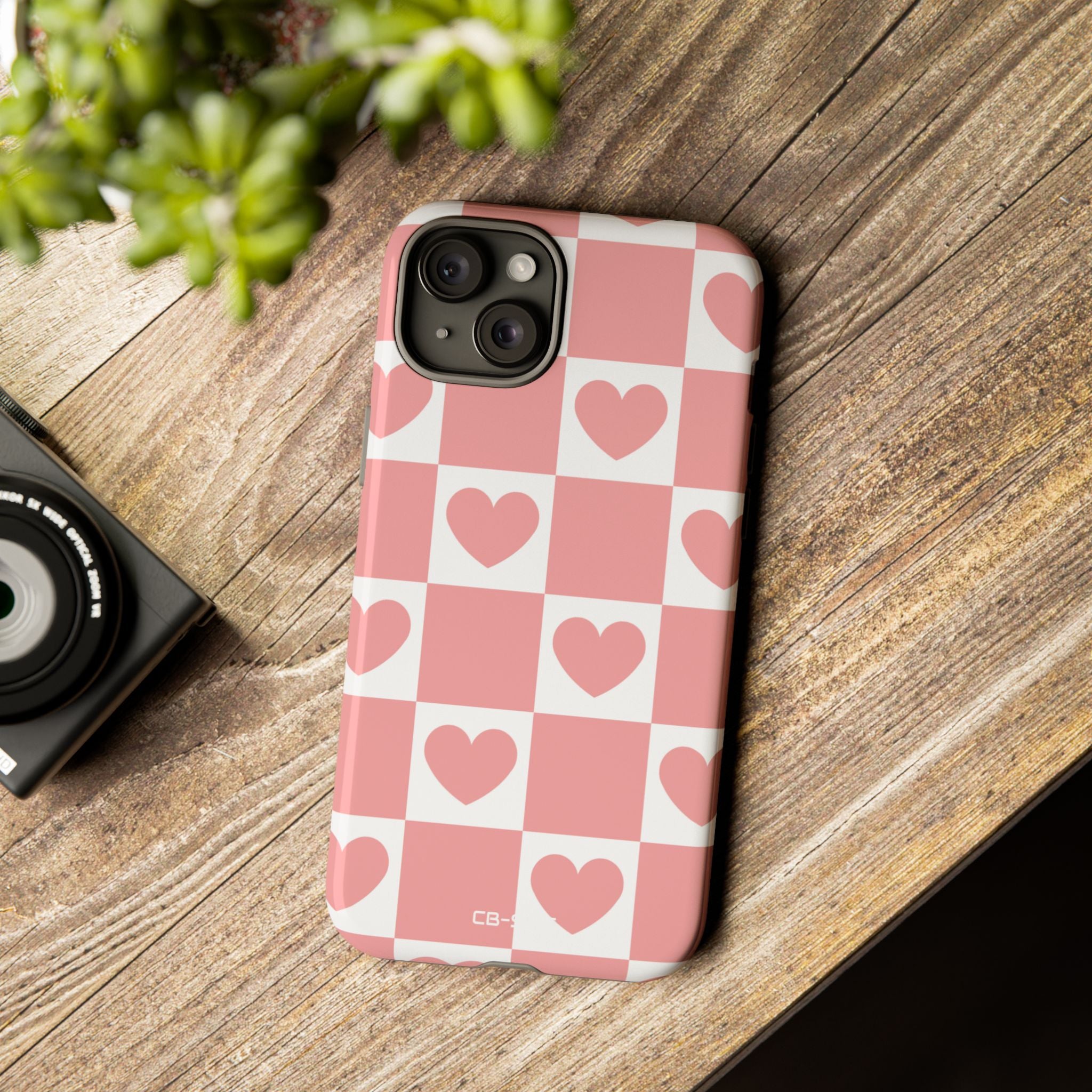 Love Checkered Harmony - iPhone Case