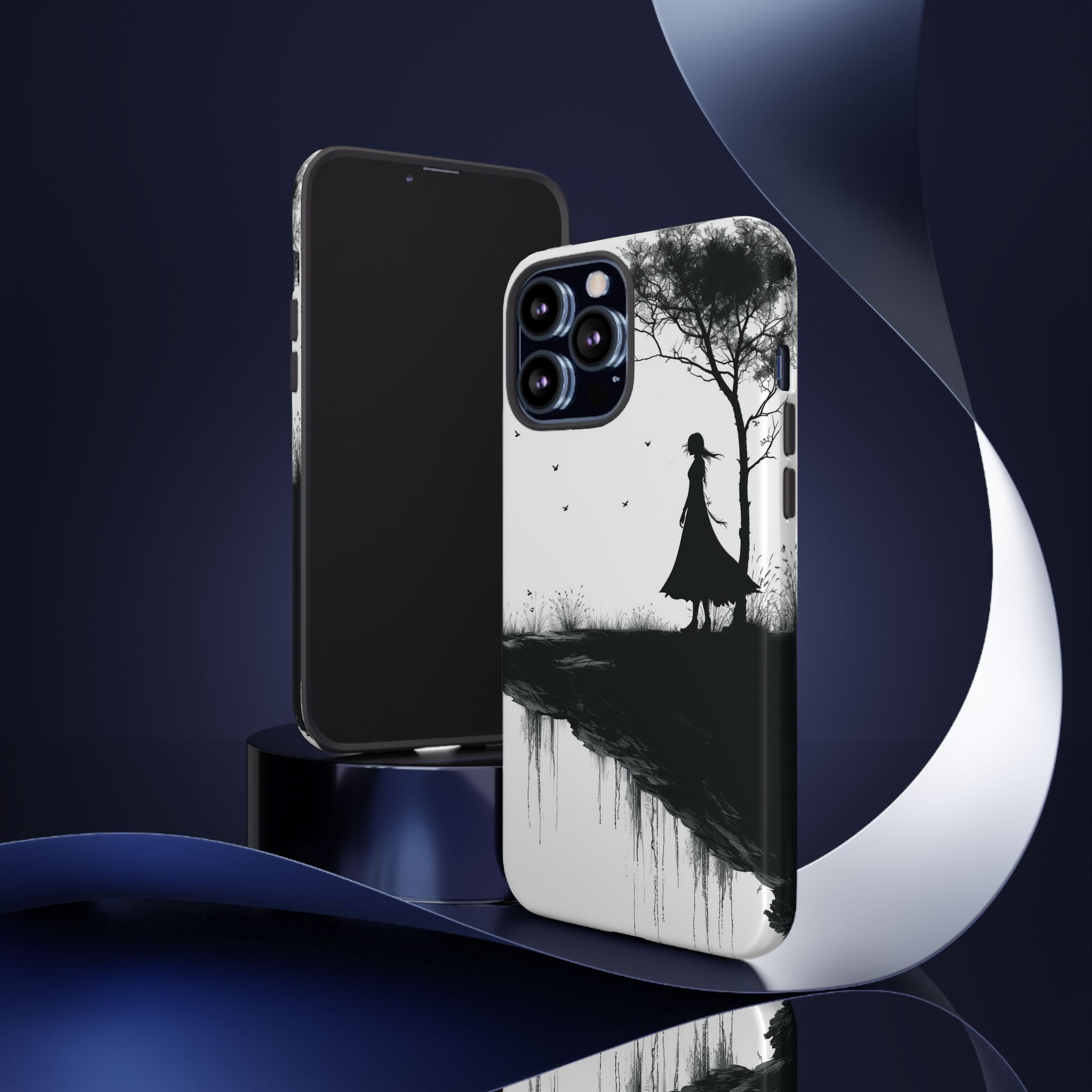 Cliffside Silhouette iPhone 13 Pro Max Case - Tough