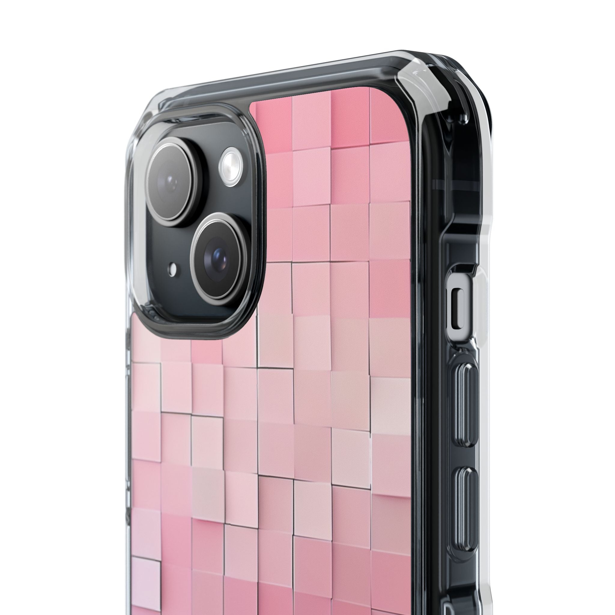 Pink Mosaic Glow iPhone 15 - Impact Clear+