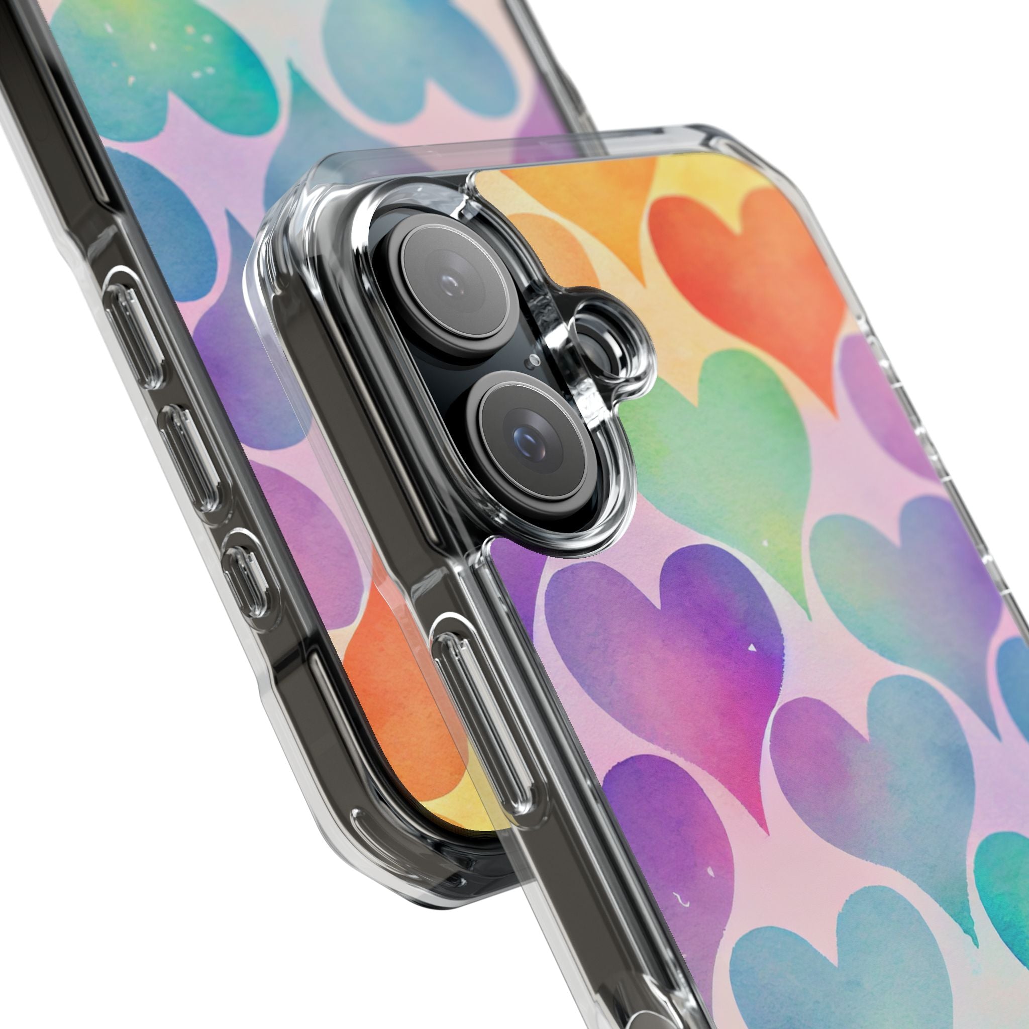 Watercolor Heart Symphony iPhone Case - Impact
