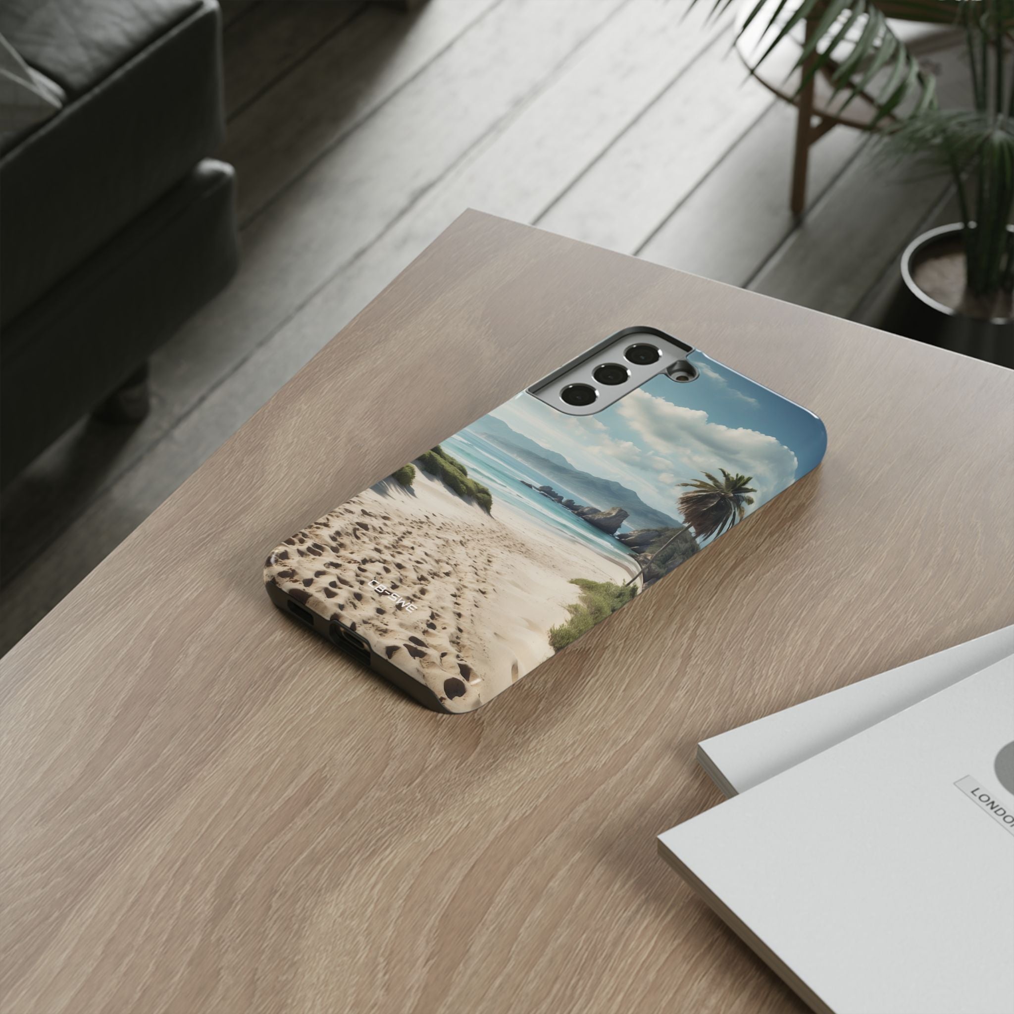 Footprints Trace Sand - Samsung Case