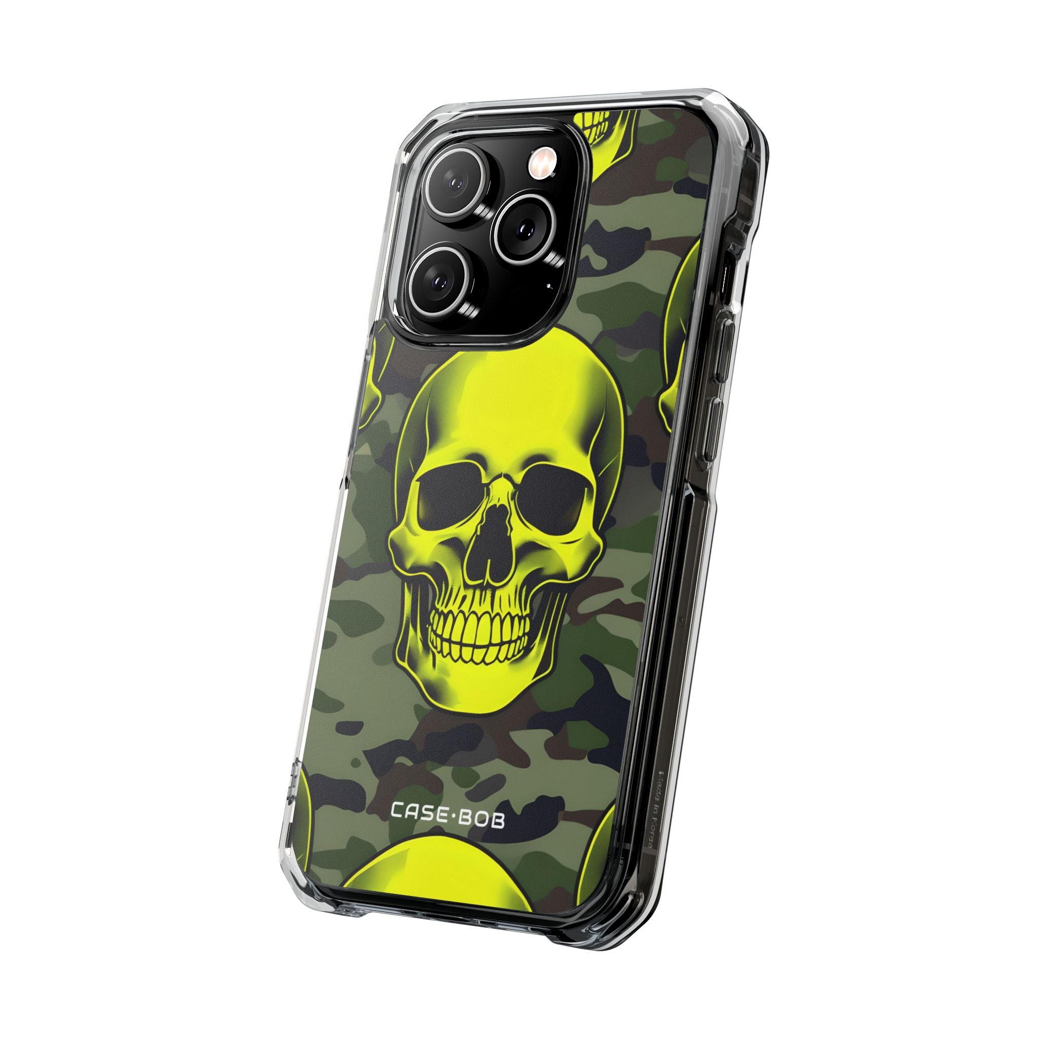 Neon Skull Camo iPhone 14 Pro Case - Impact