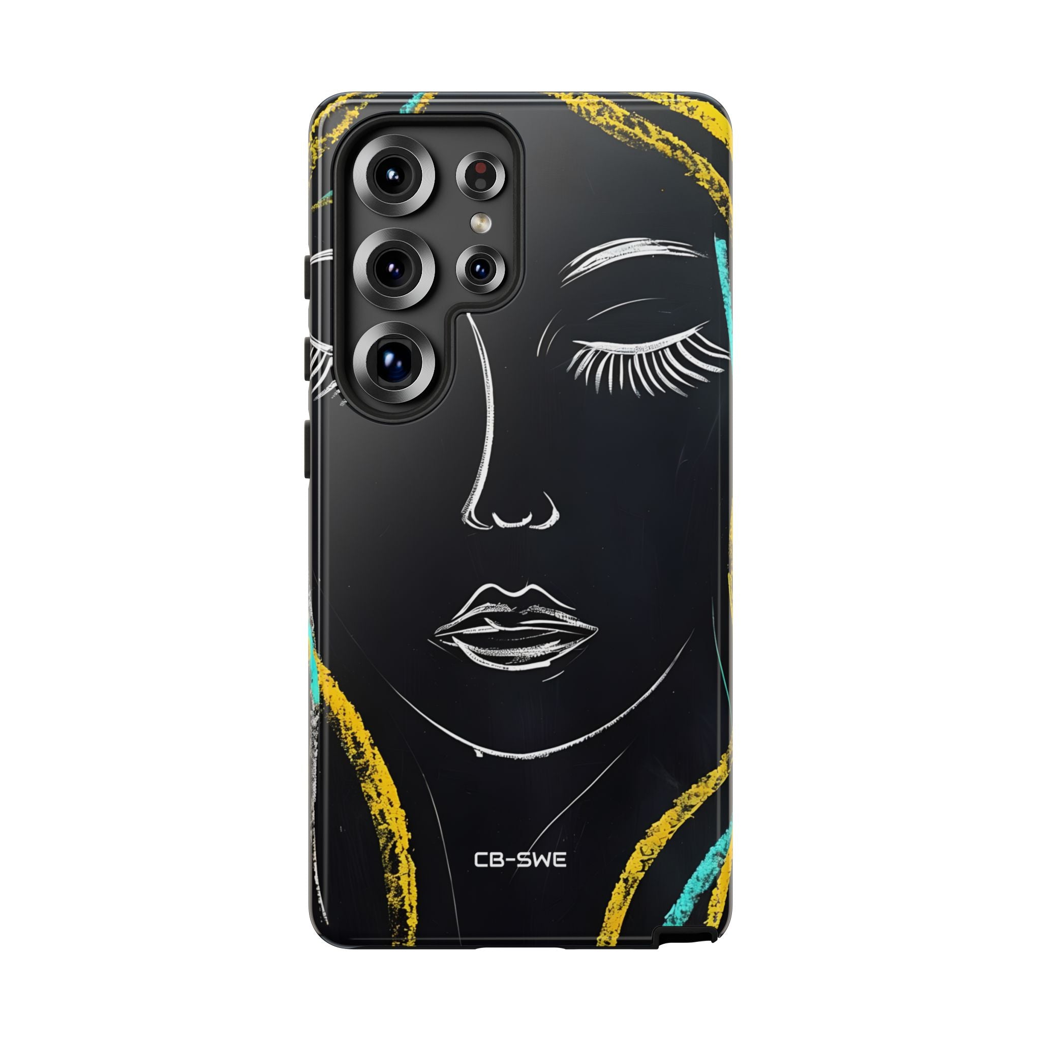 Vivid Minimalist Portrait - Samsung Case