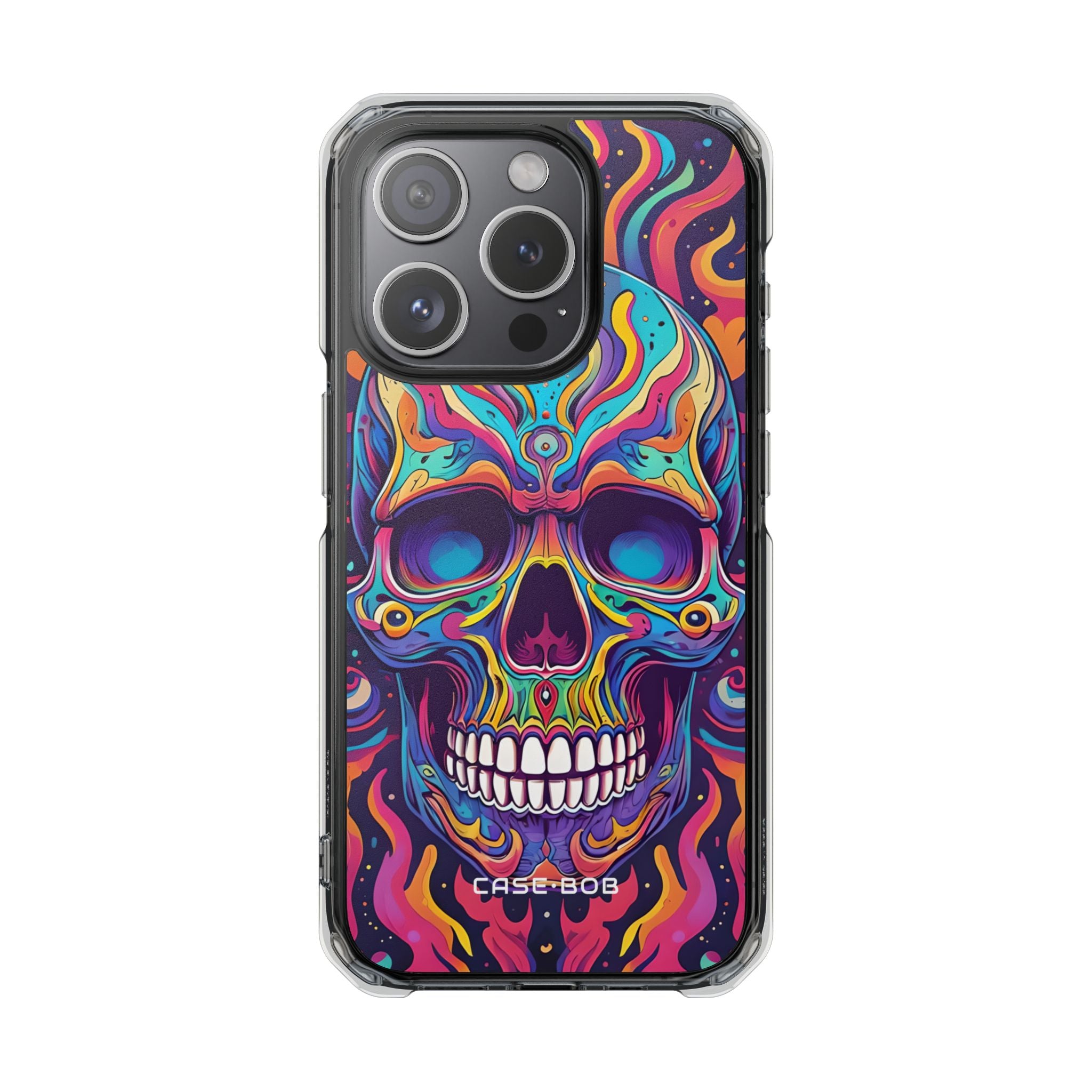 Flaming Skull iPhone 15 Pro Case - Impact