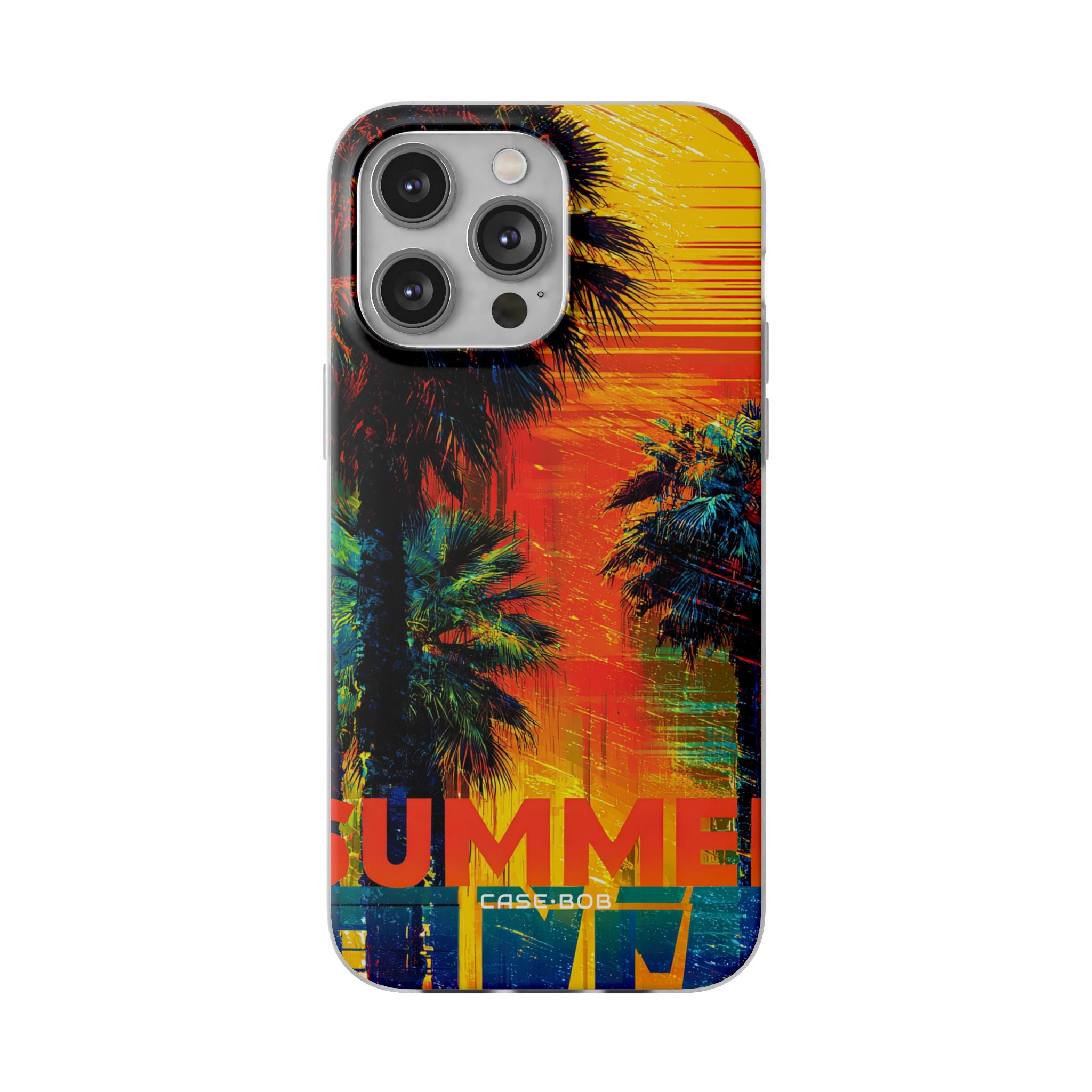 Tropical Sunburst iPhone 14 Pro Max Case - Soft