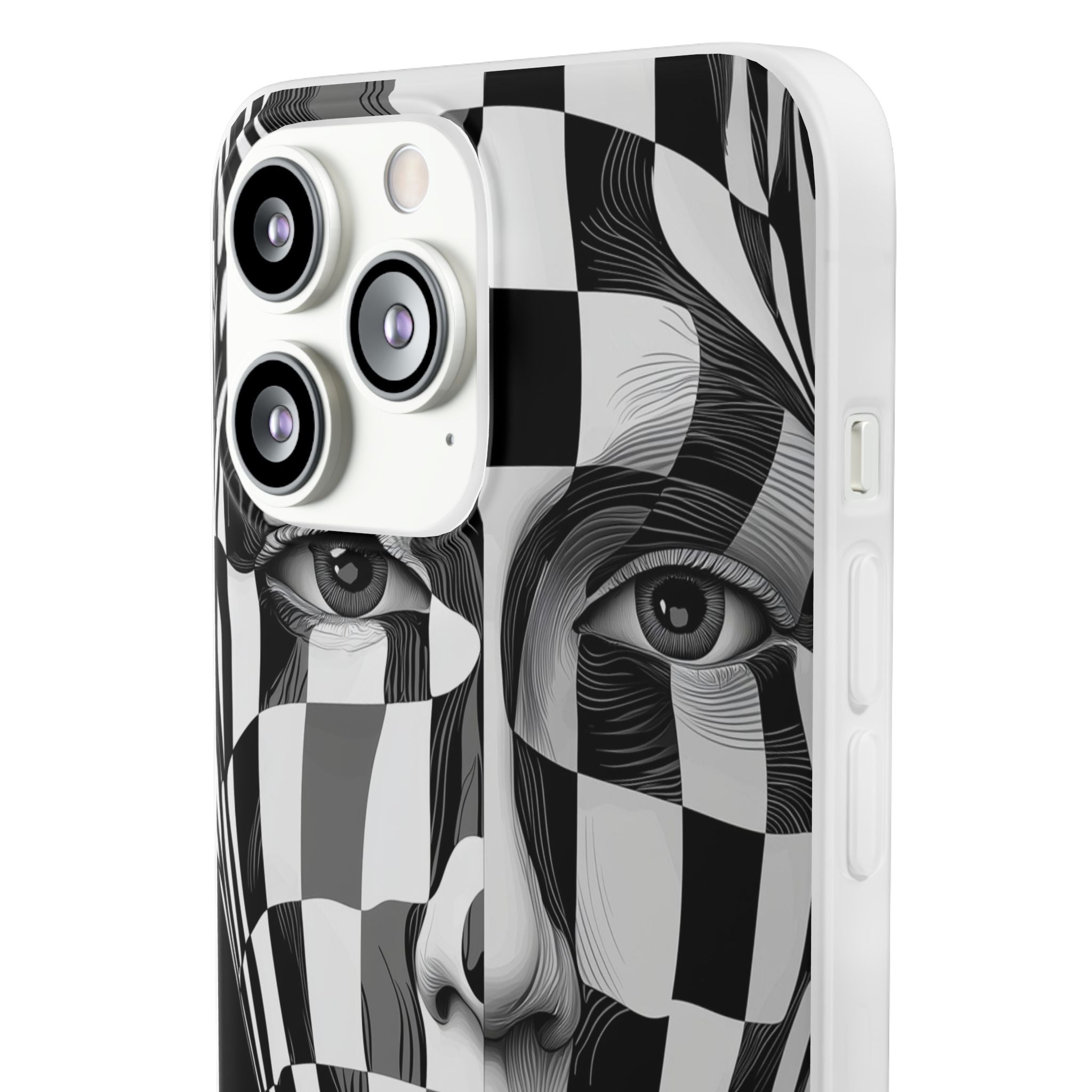 Checkered Face iPhone 13 Pro Max - Soft