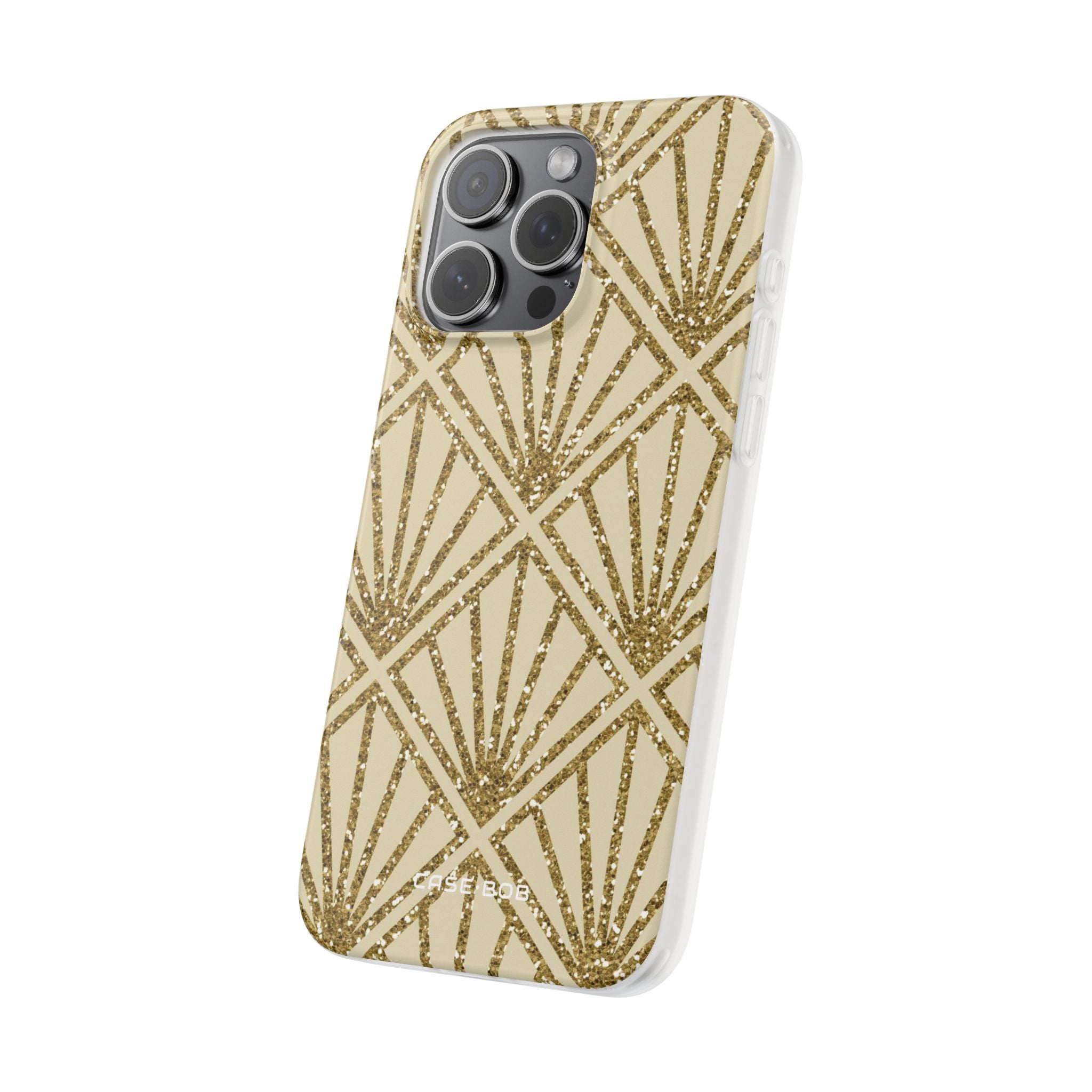 Gold Diamond Radiance iPhone 15 Pro Max Case - Soft