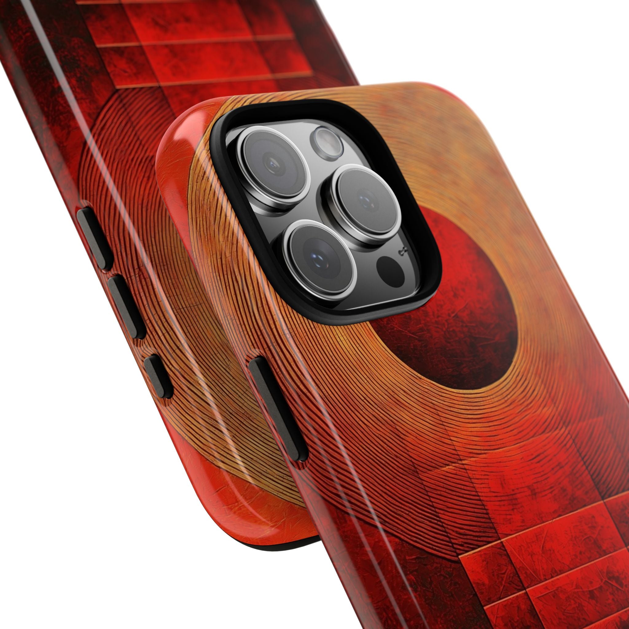 Crimson Orbit iPhone 16 Pro Max Case - Tough