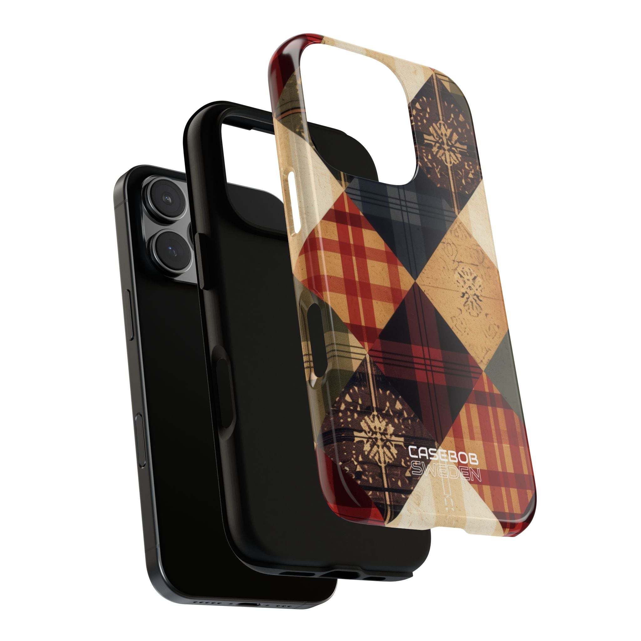 Rustic Quilt Charm iPhone 16 - Tough