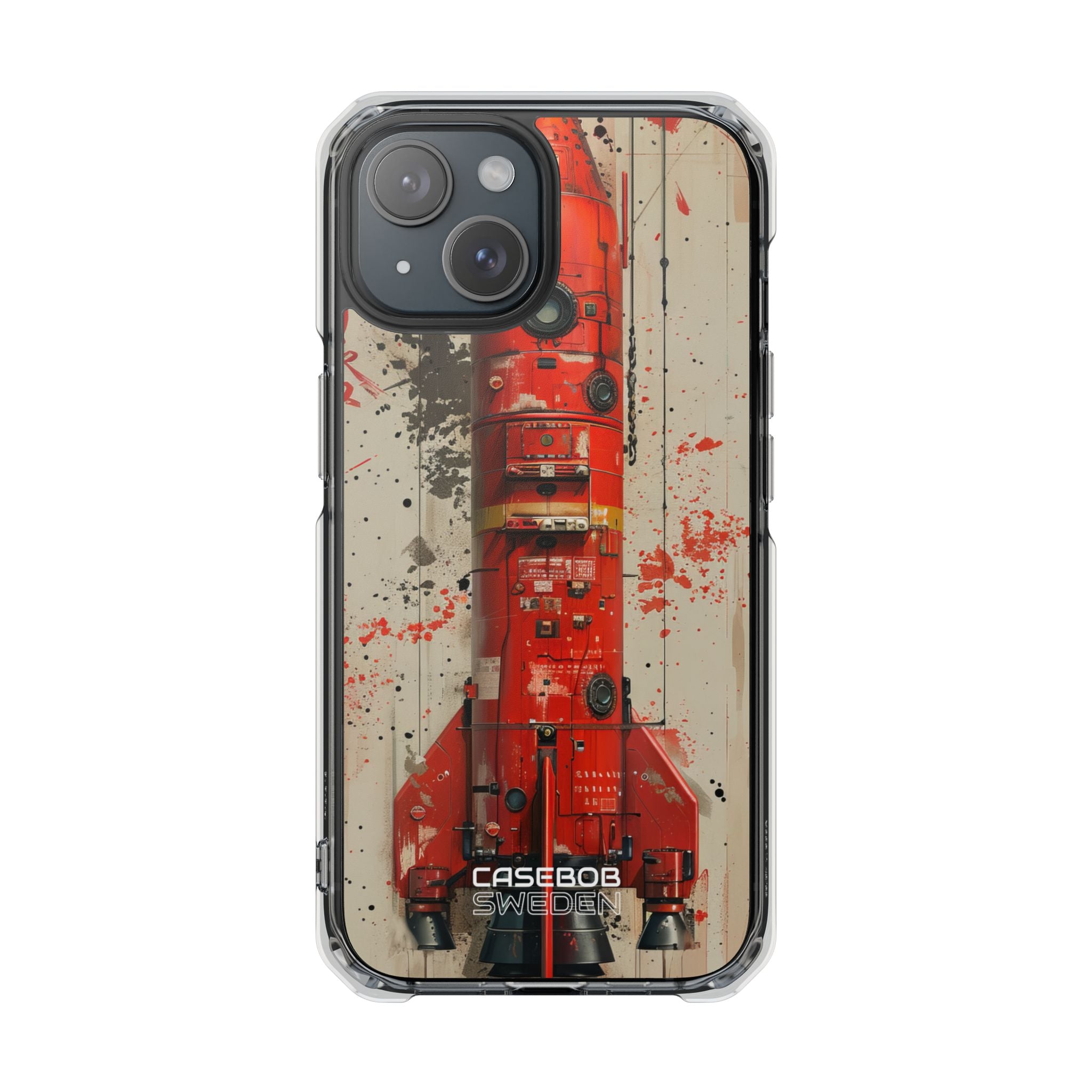 Crimson Rocket Burst iPhone 15 - Impact Clear+