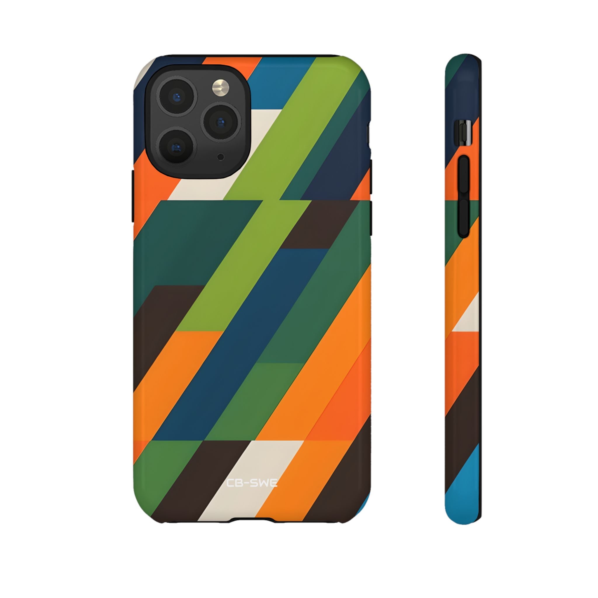 Geometric Color Intersection - iPhone Case