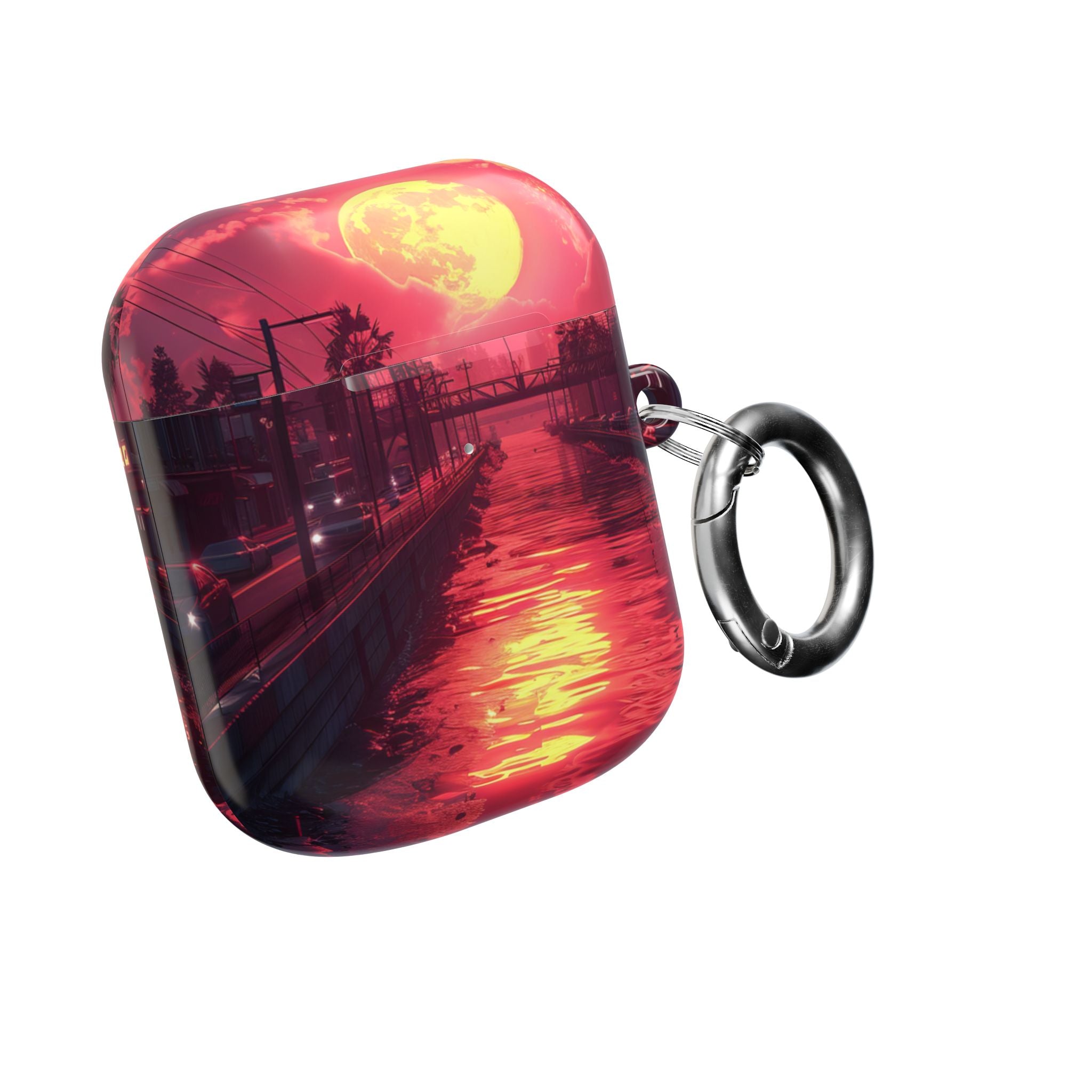 Gul Måne Refleksion - AirPods Cover