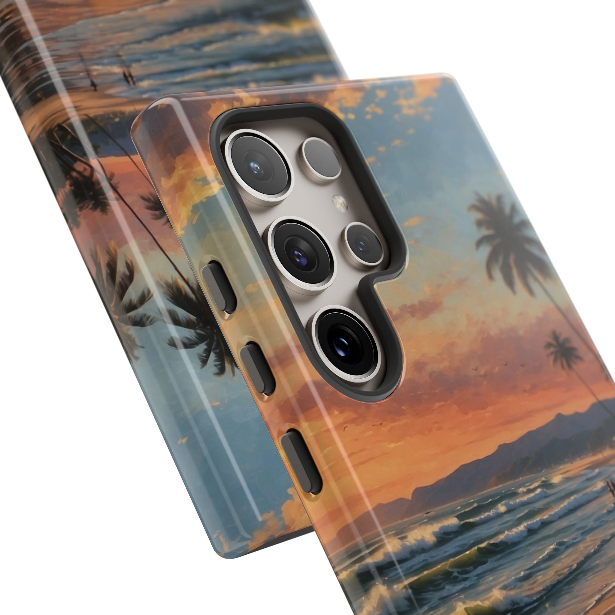 Golden Waves Embrace - Samsung Case