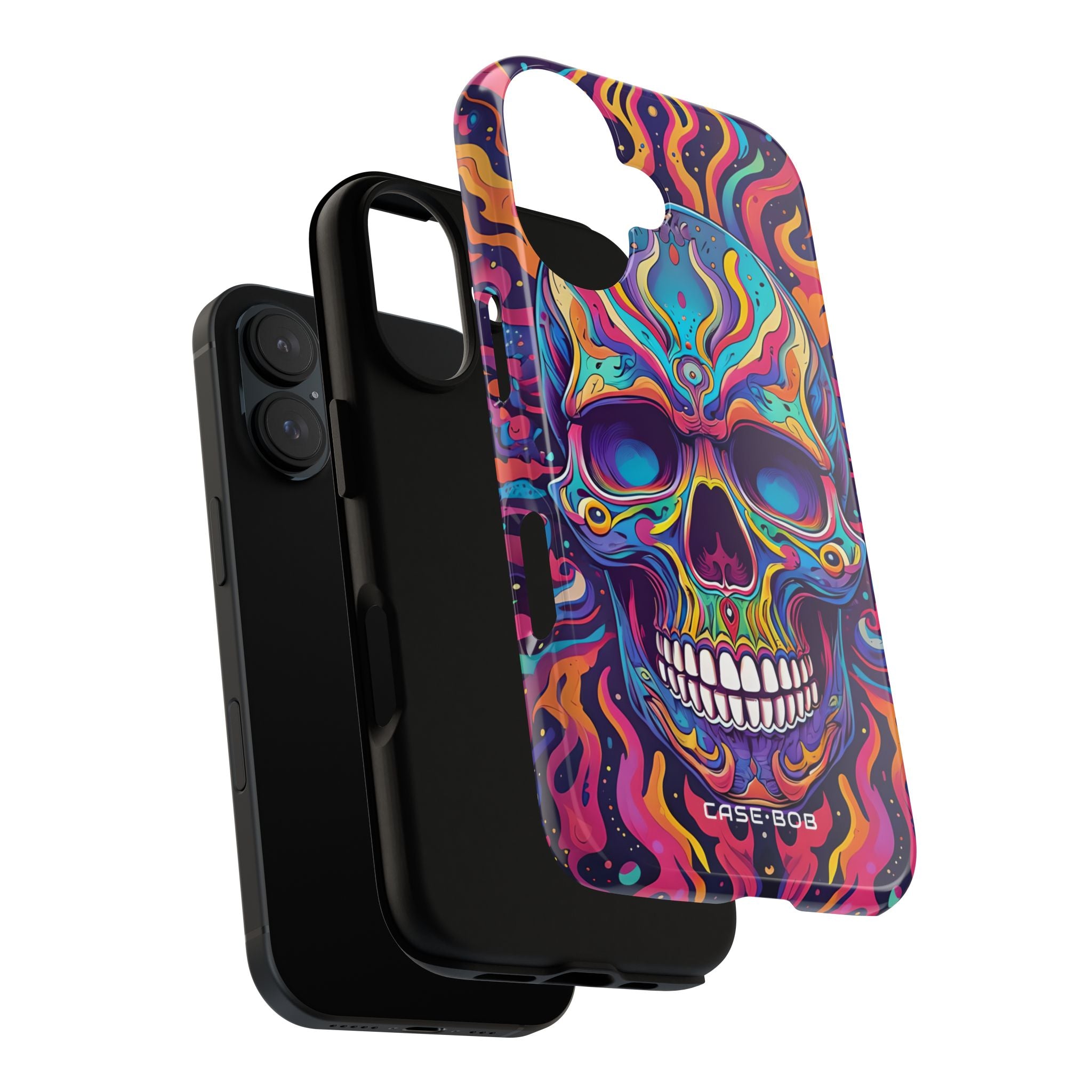 Flaming Skull iPhone 16 Pro Case - Tough