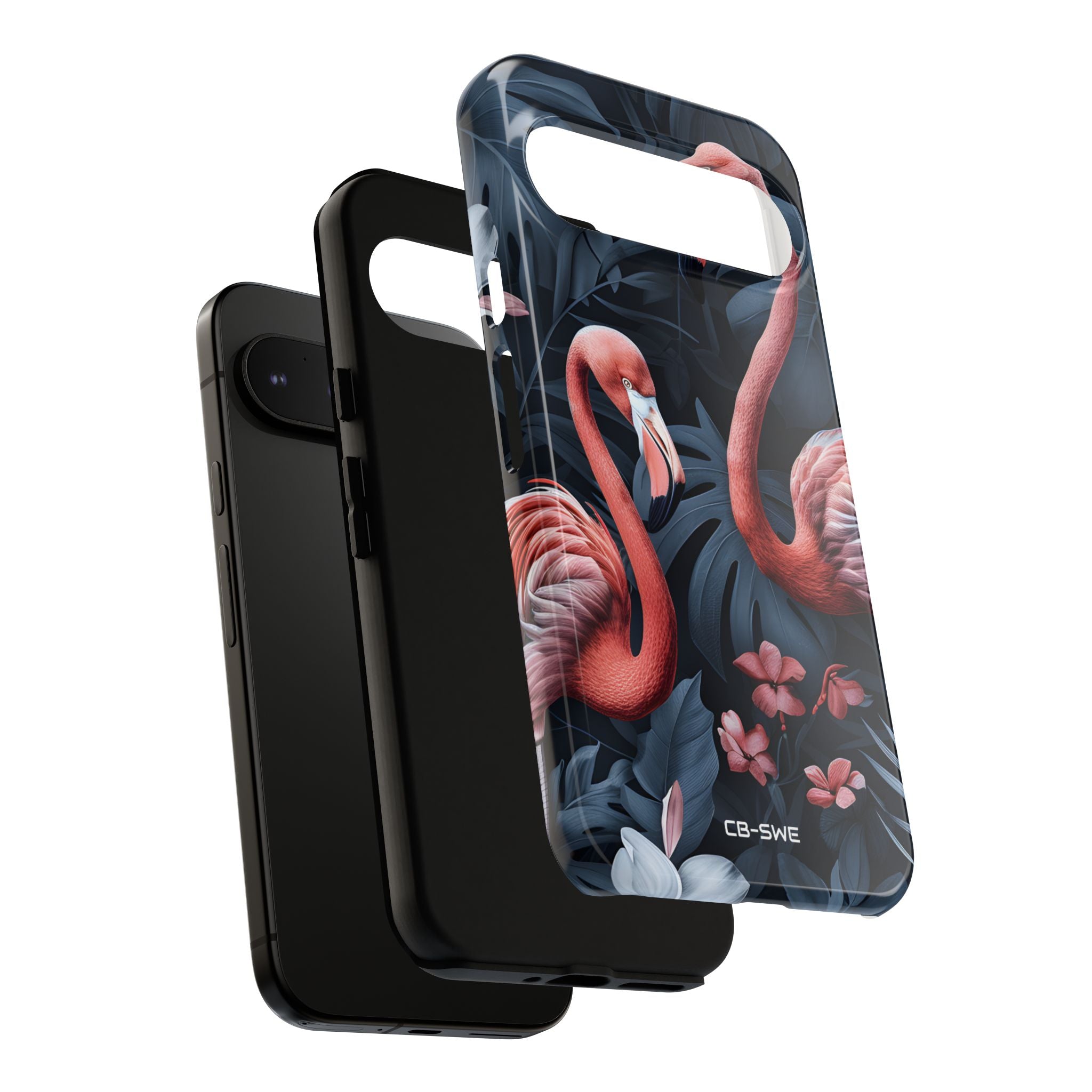 Flamingos Embrace Nature - Google Pixel Case
