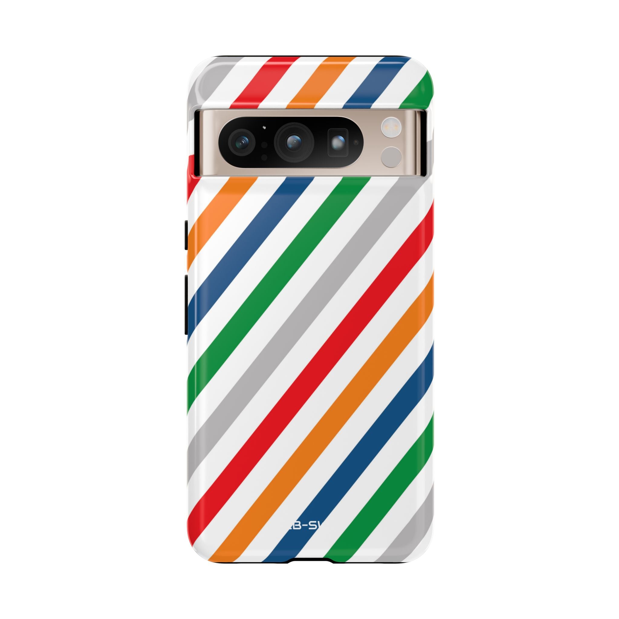 Vibrant Geometric Stripes - Google Pixel Case