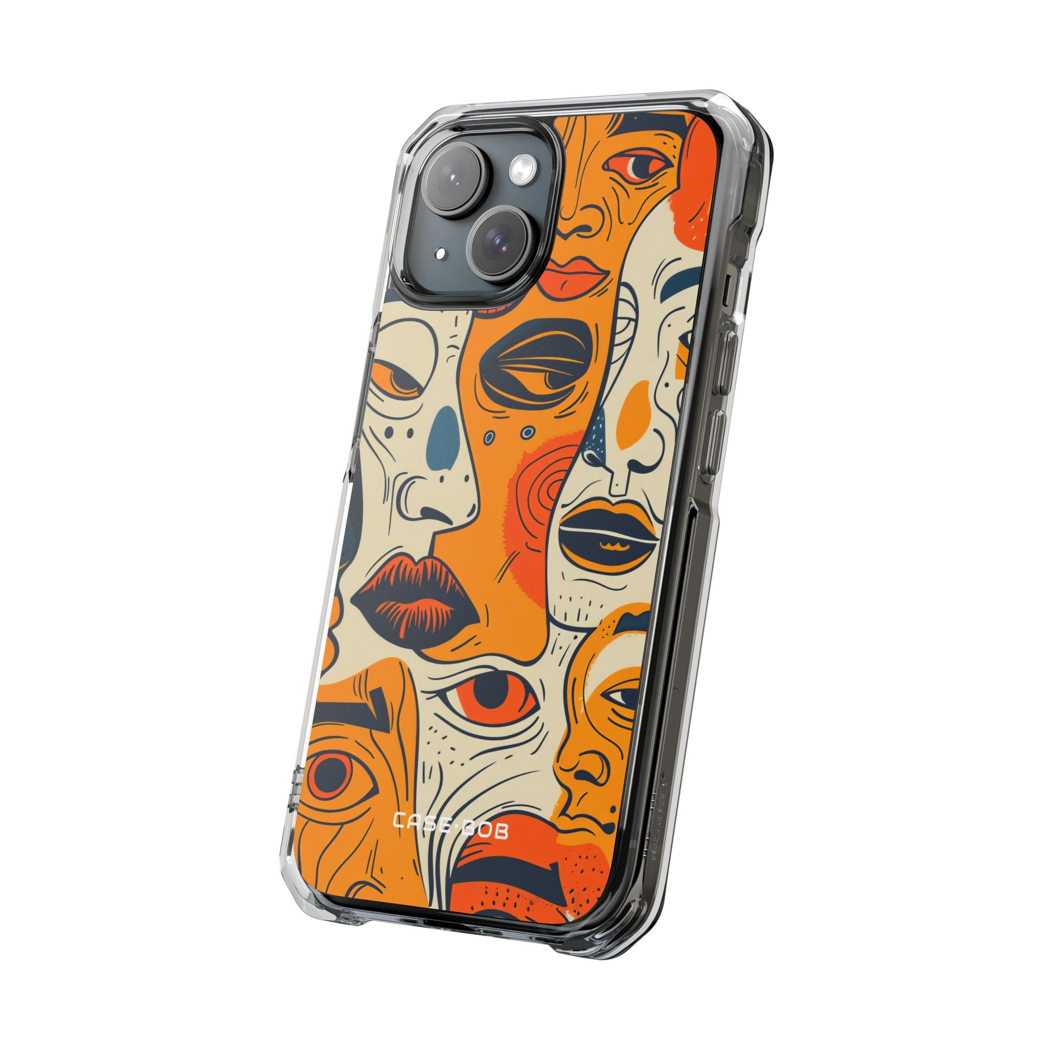 Fiery Faces iPhone 15 Case - Impact