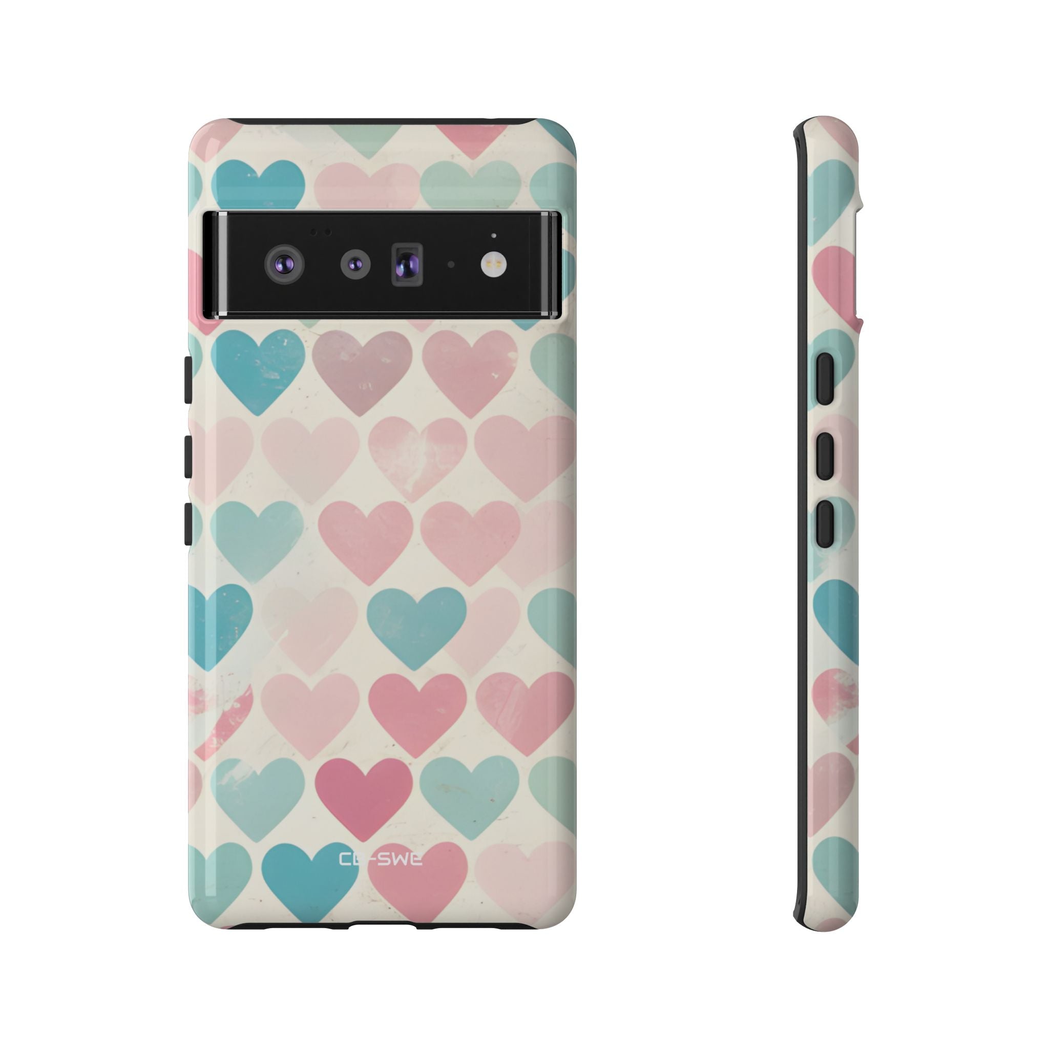 Retro Hearts Symmetry - Google Pixel Case