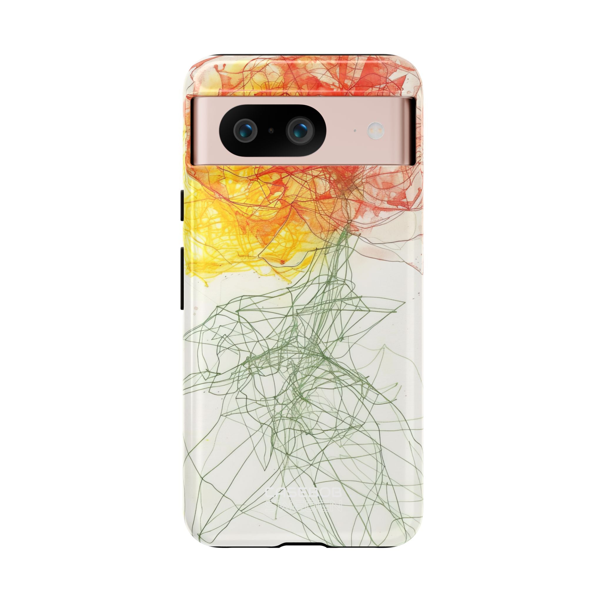Fiery Blossom Tangle Google Pixel 8 - Tough