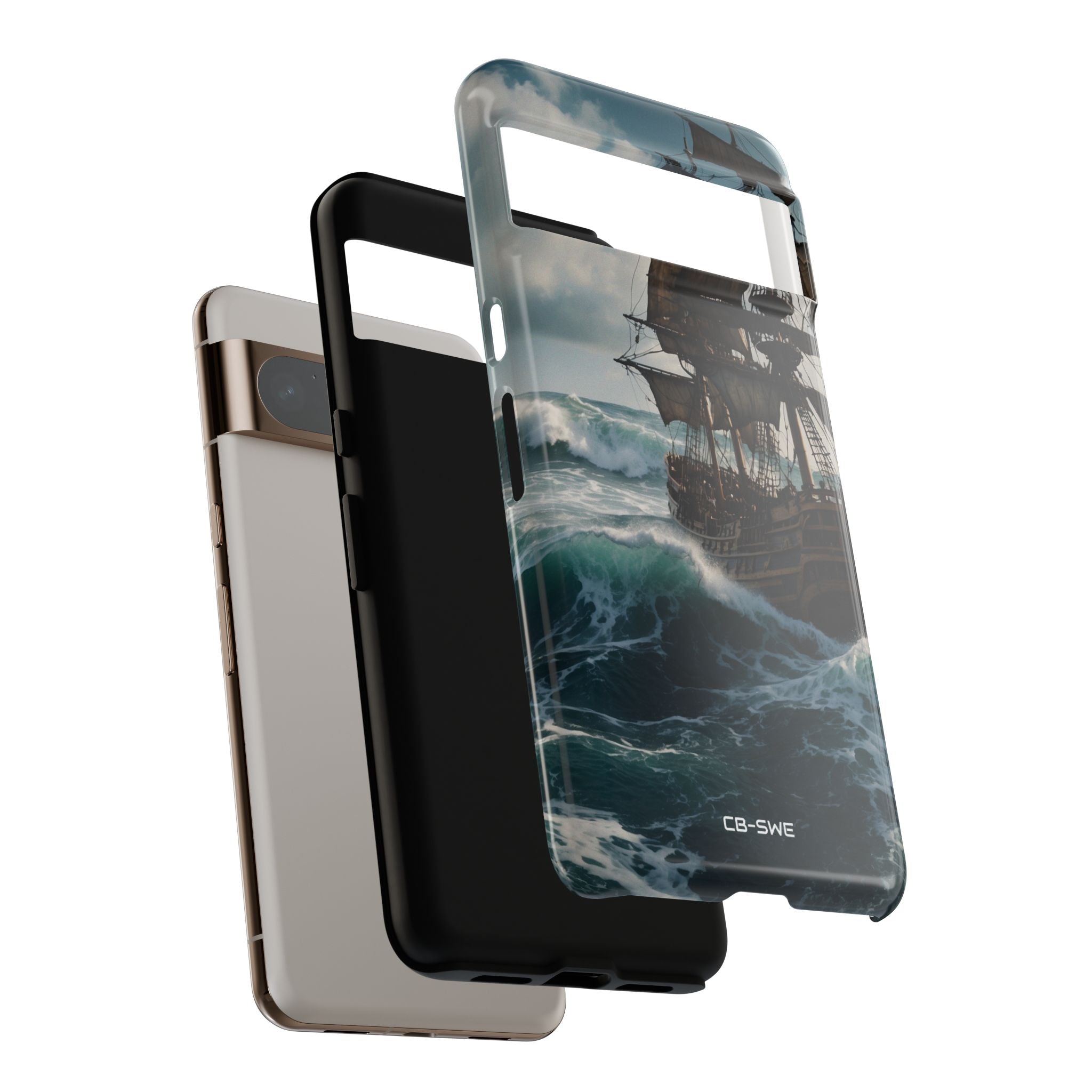 Ship Faces Waves - Google Pixel Case