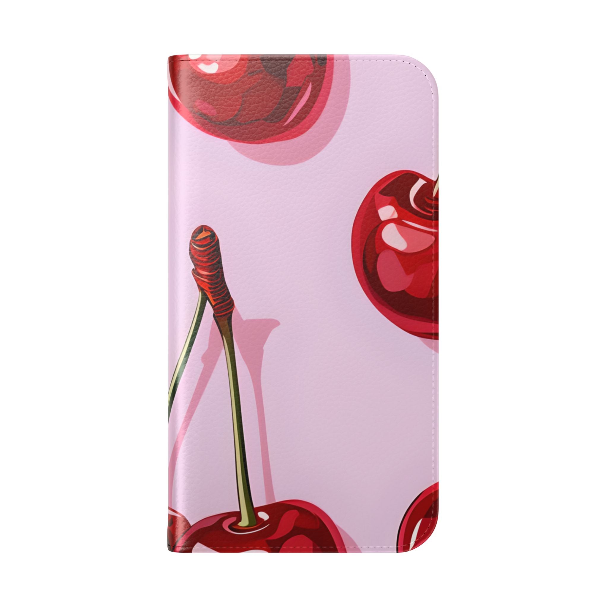 Kiiltävä Cherry Glow - iPhone 16 Pro -case -lompakku