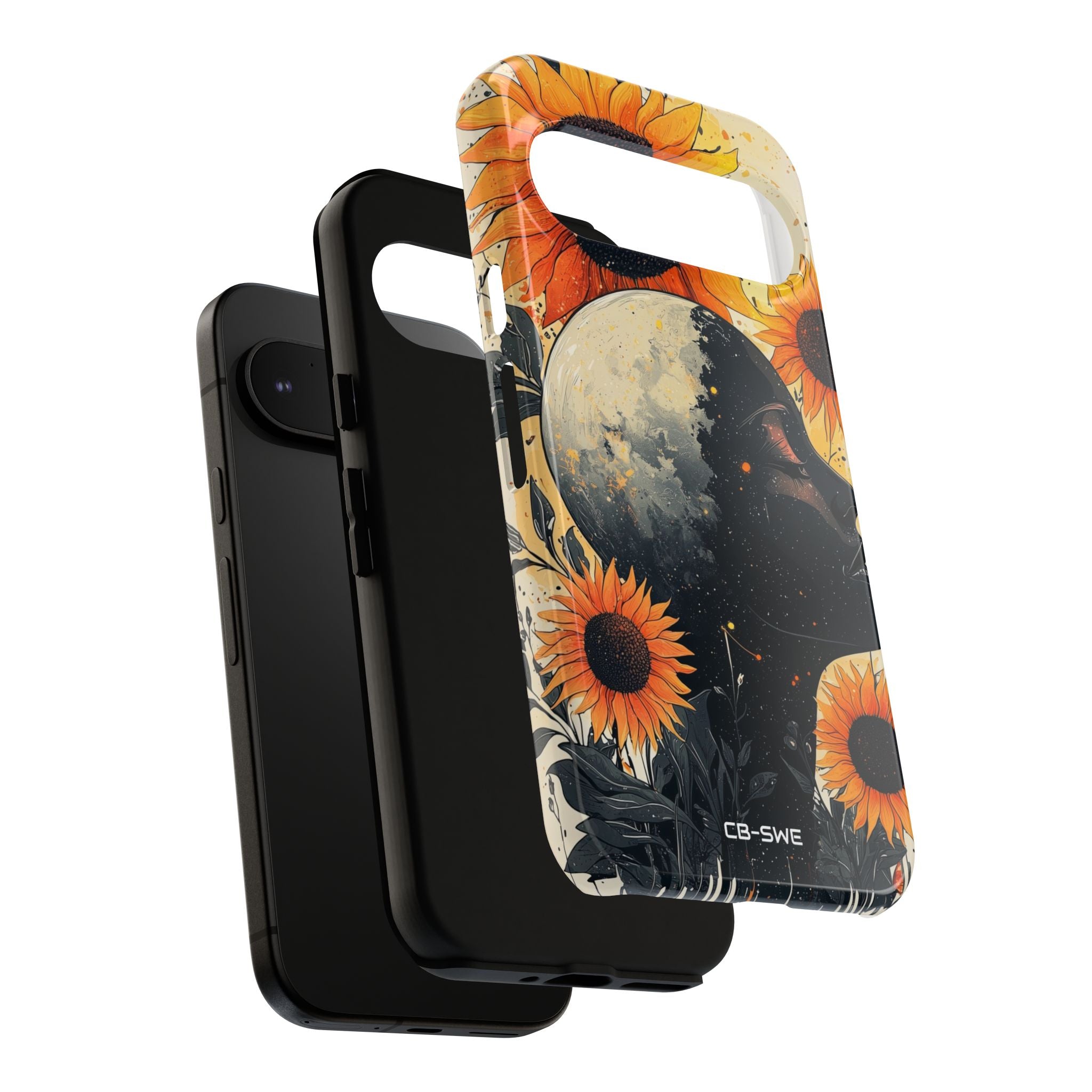 Sunflower Embraces Moon - Google Pixel Case