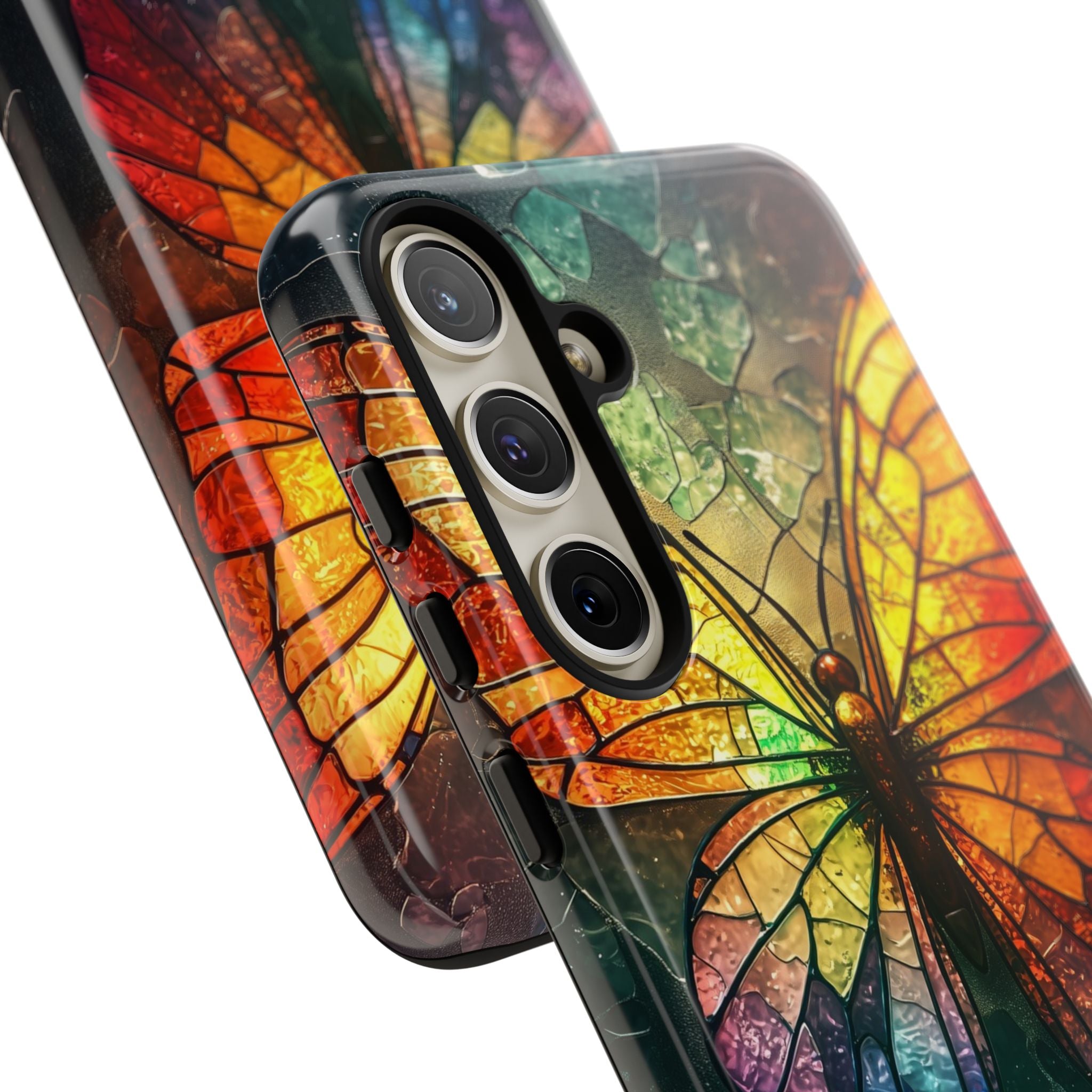 Stained Glass Butterfly Samsung S24 Plus Case - Tough