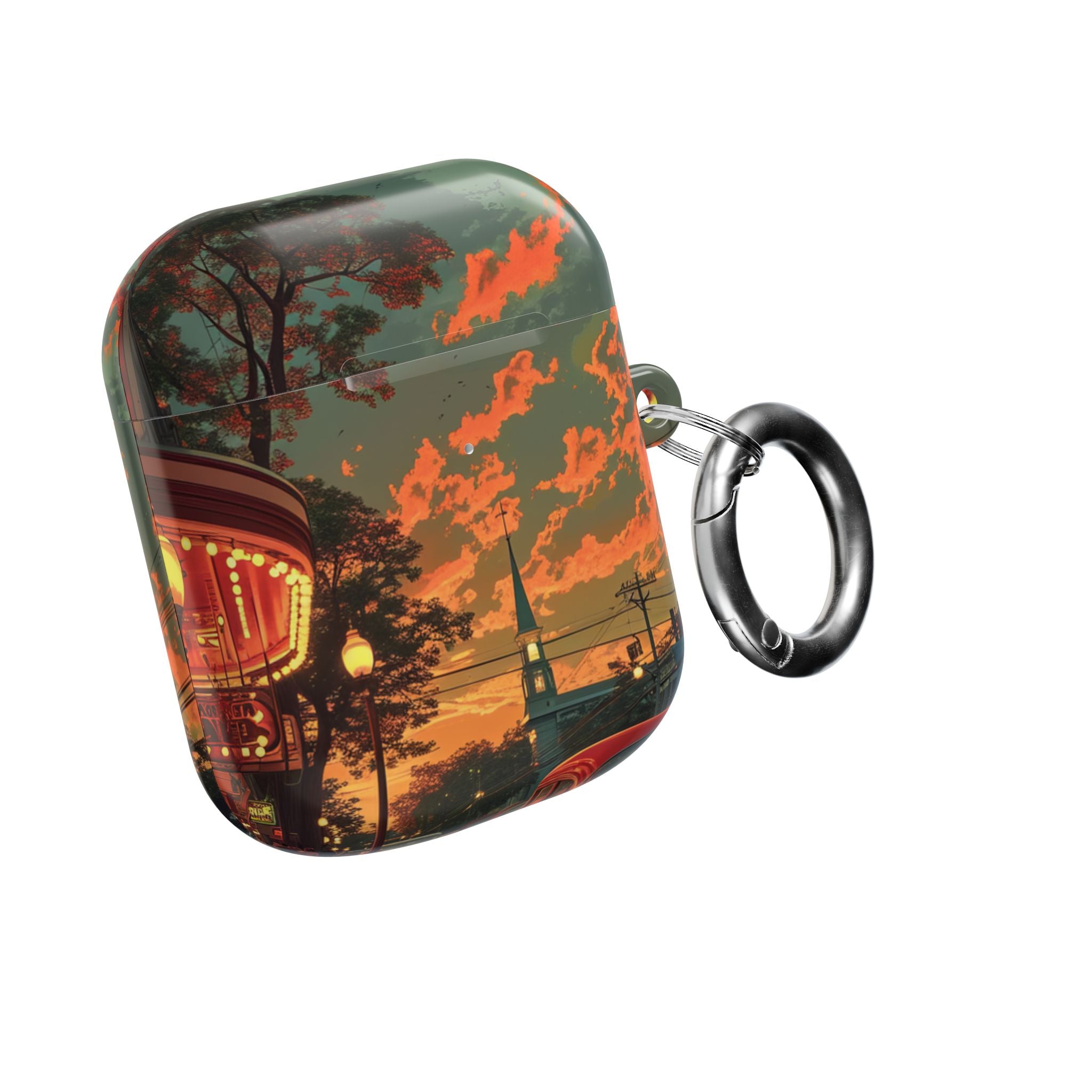 Crimson Classic Glow - AirPods Case