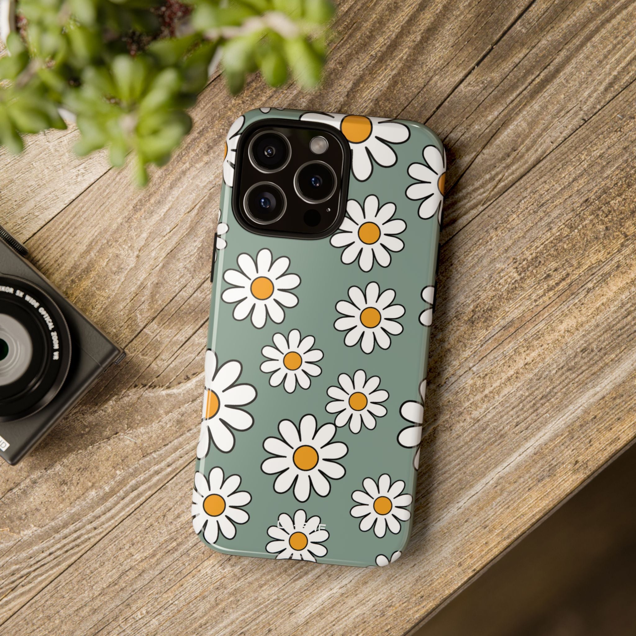 Daisies Dance Playfully - iPhone Case