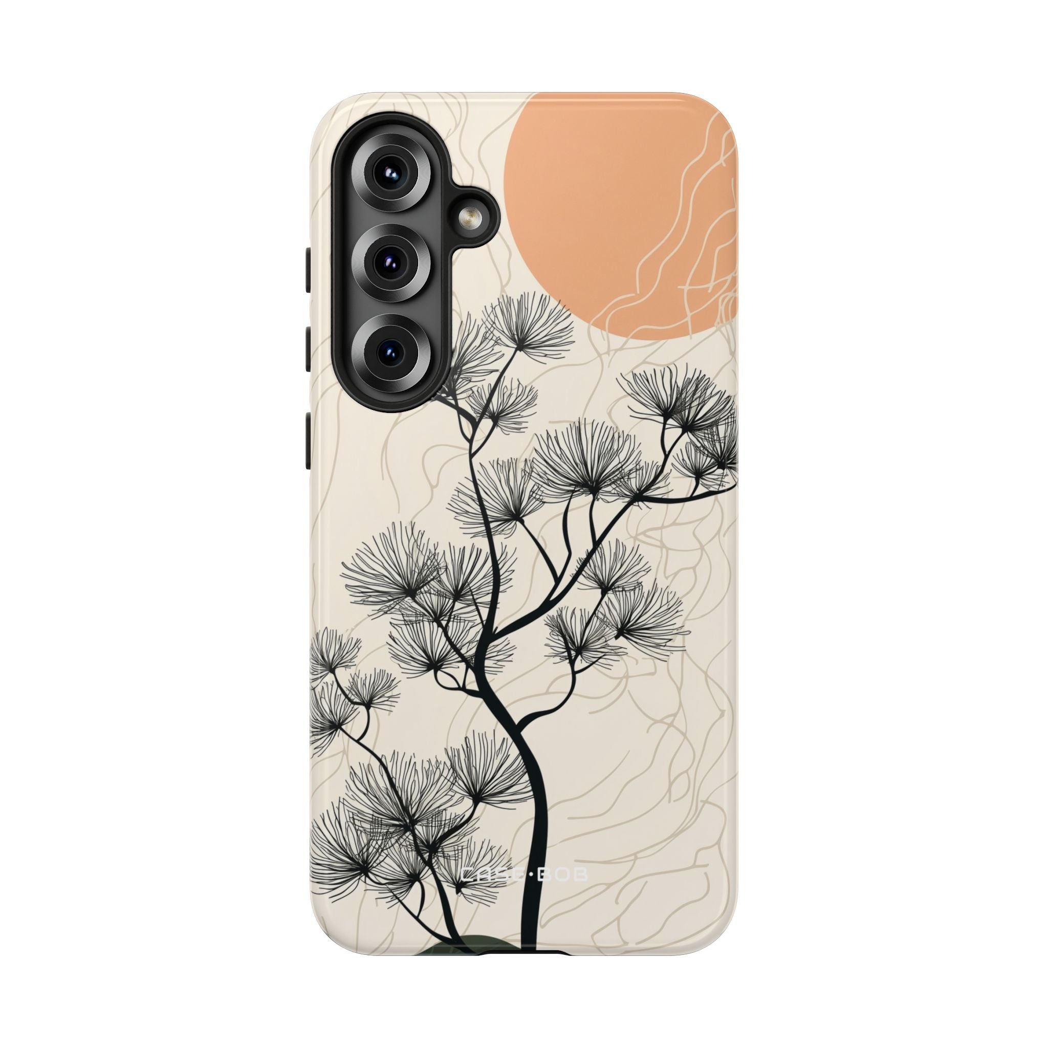 Spiky Tree Sunset Samsung S25 Plus Case - Tough