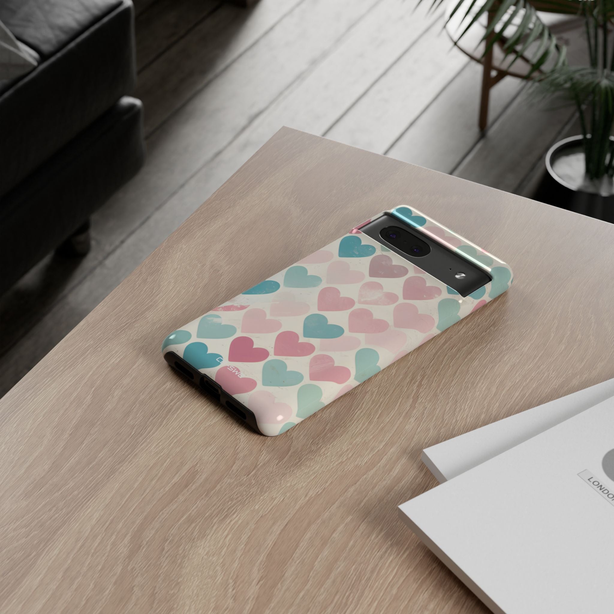 Retro Hearts Symmetry - Google Pixel Case