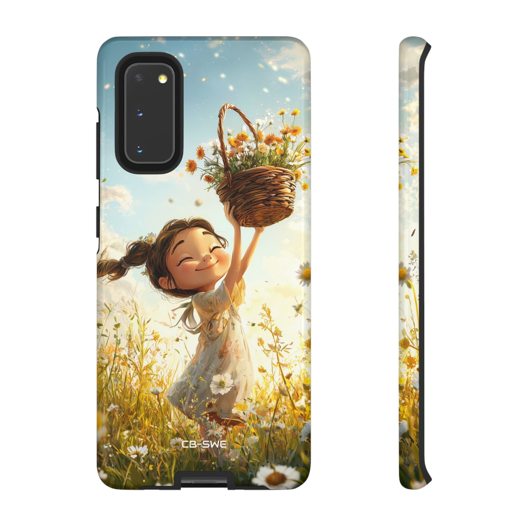 Joyful Girl Leaps - Samsung Case