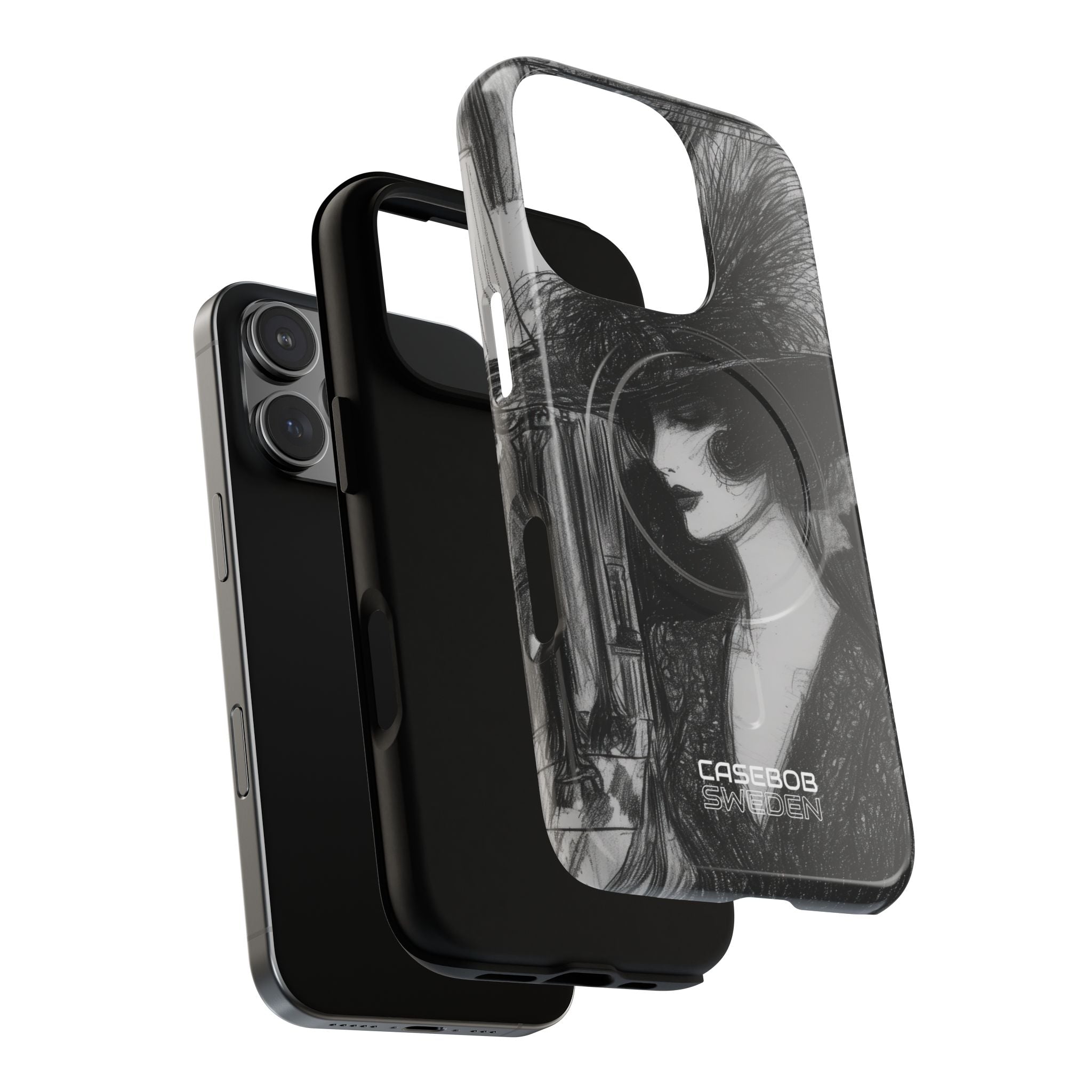 Vintage Feather Elegance iPhone 16 - Tough+