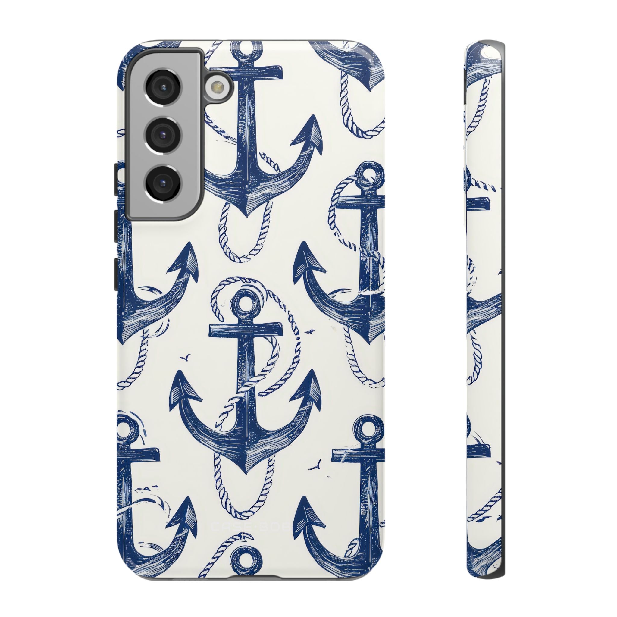 Navy Anchor Loop Samsung S22 Plus Case - Tough