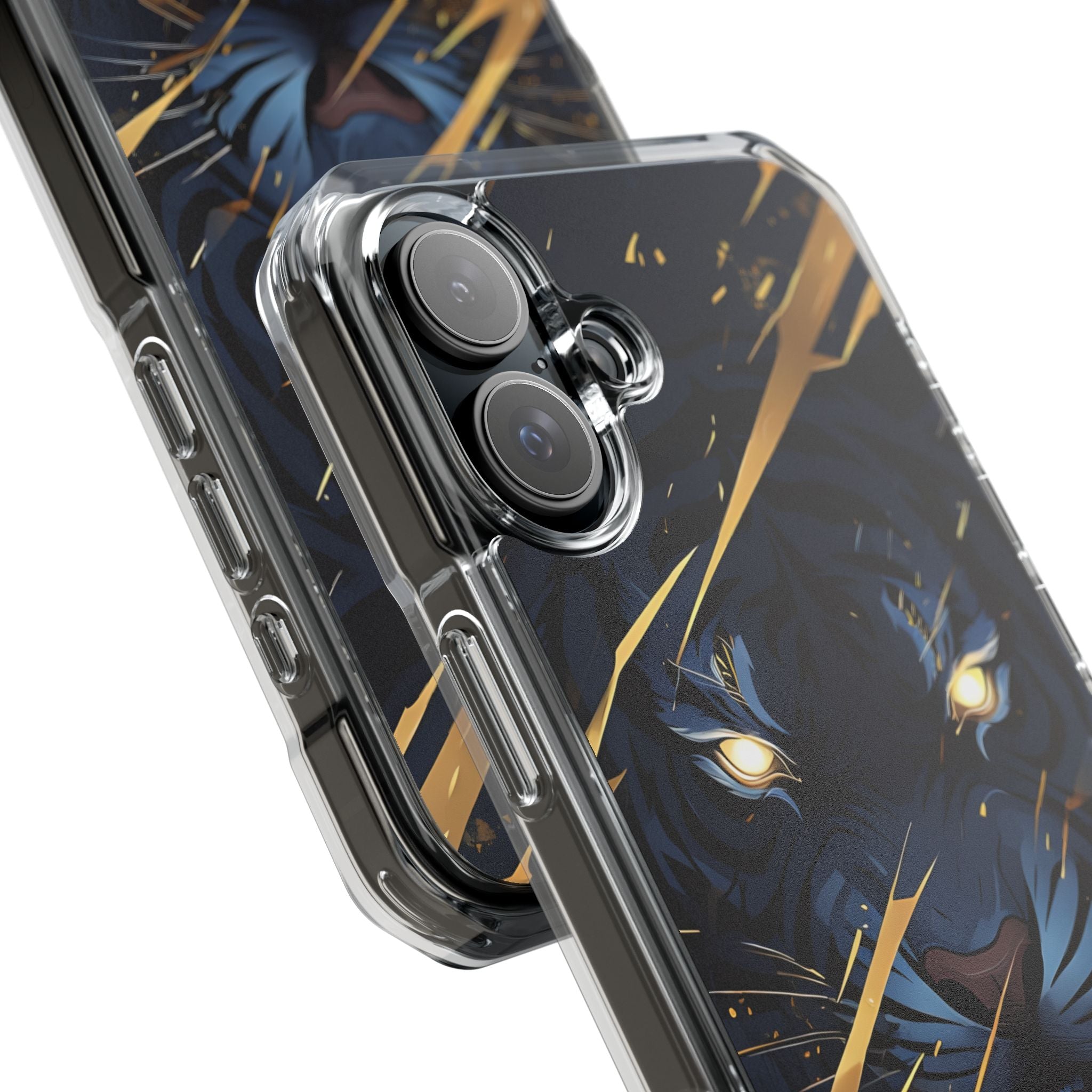 Tiger's Glowing Gaze iPhone Case - Impact