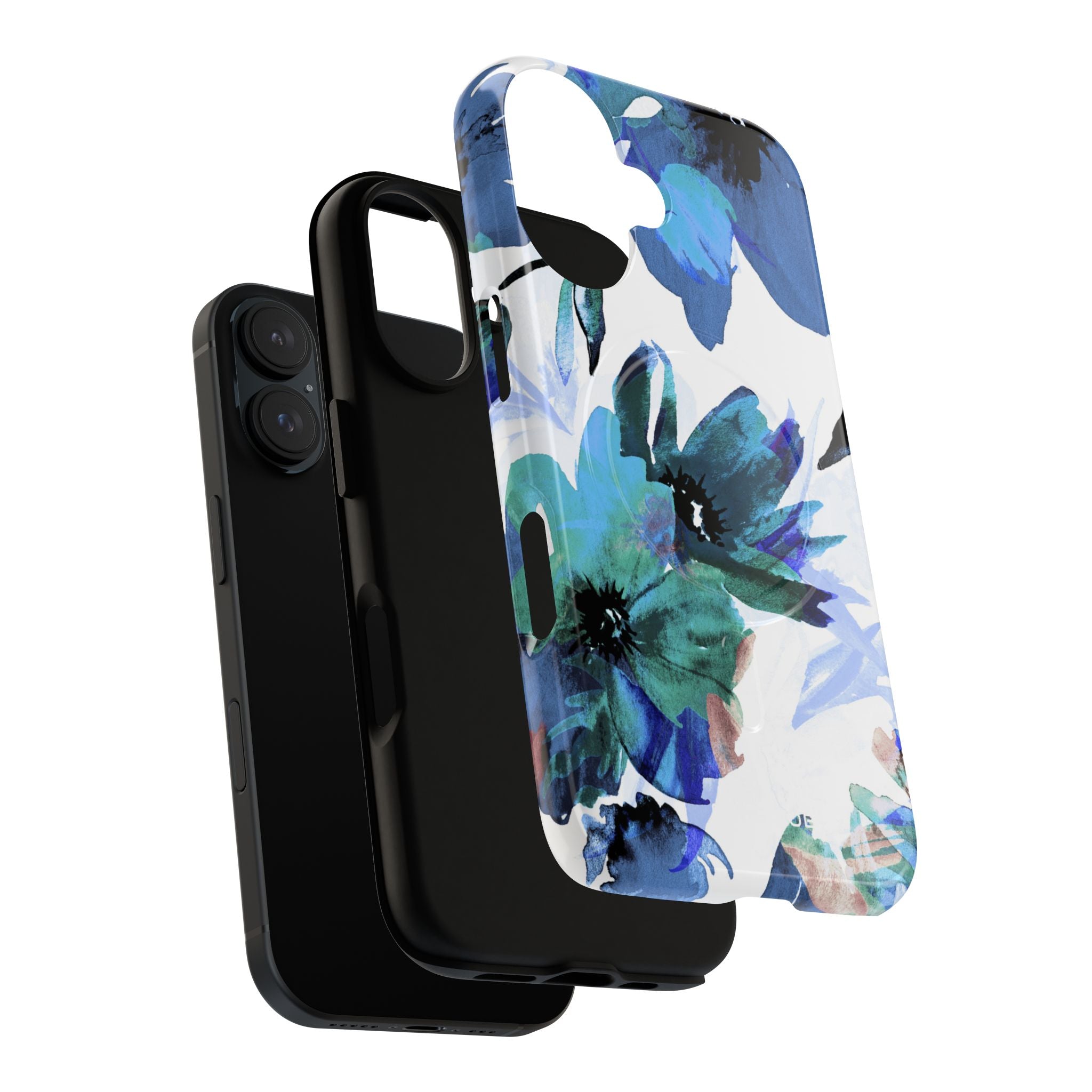 Blue Blossom Radiance iPhone 16 Case - Tough+