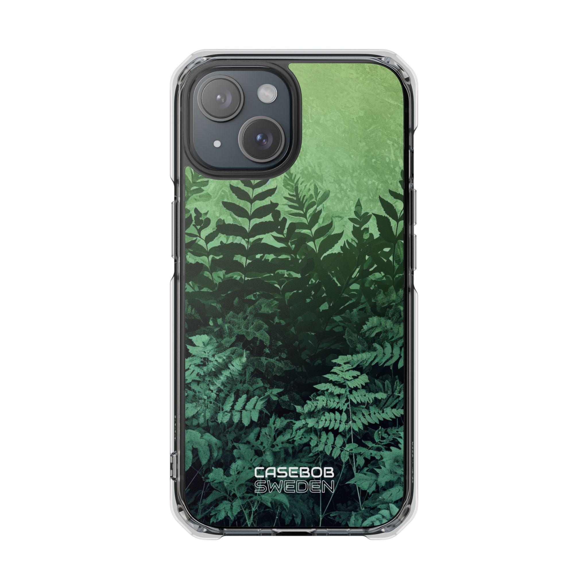 Verdant Fern Silhouettes iPhone 15 - Impact Clear+