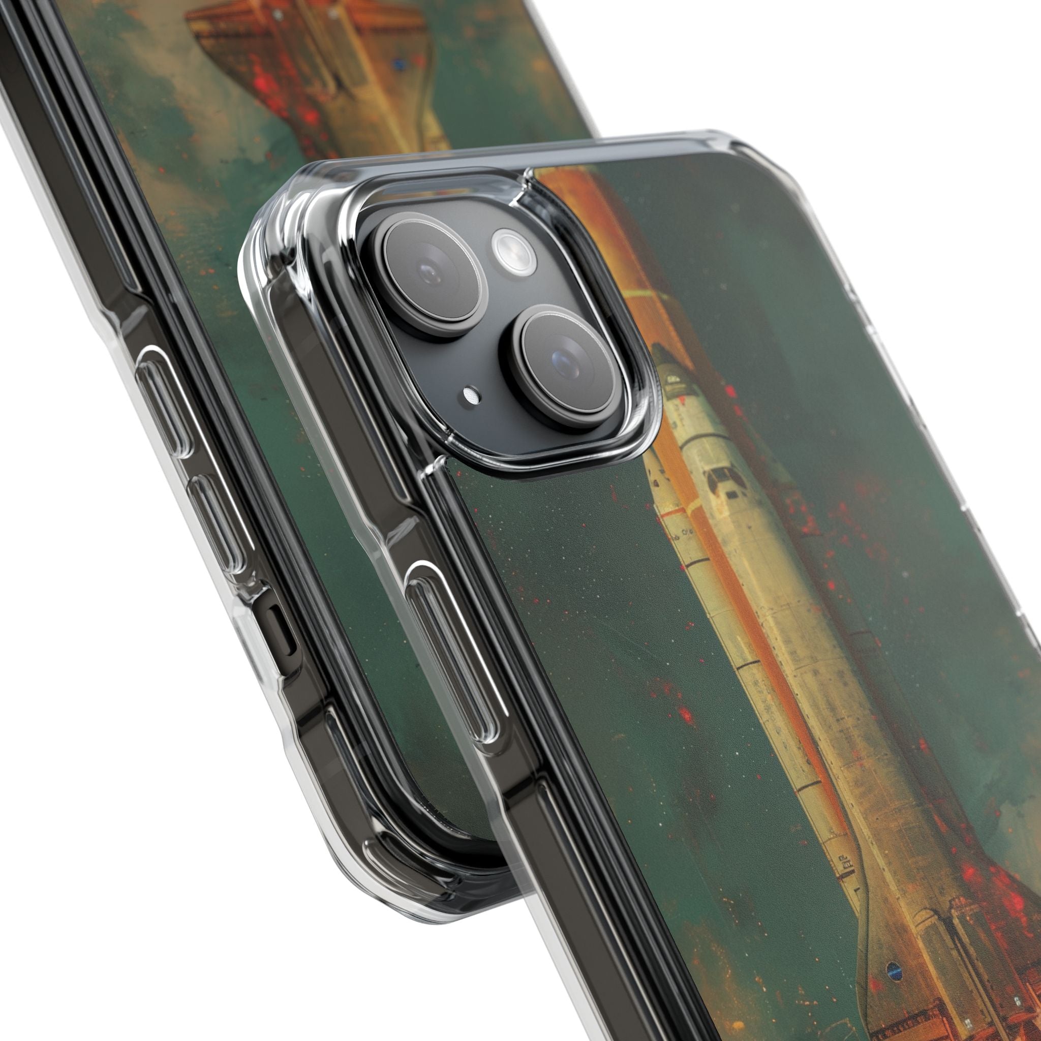 Cosmic Shuttle Ascent iPhone 15 - Impact Clear+
