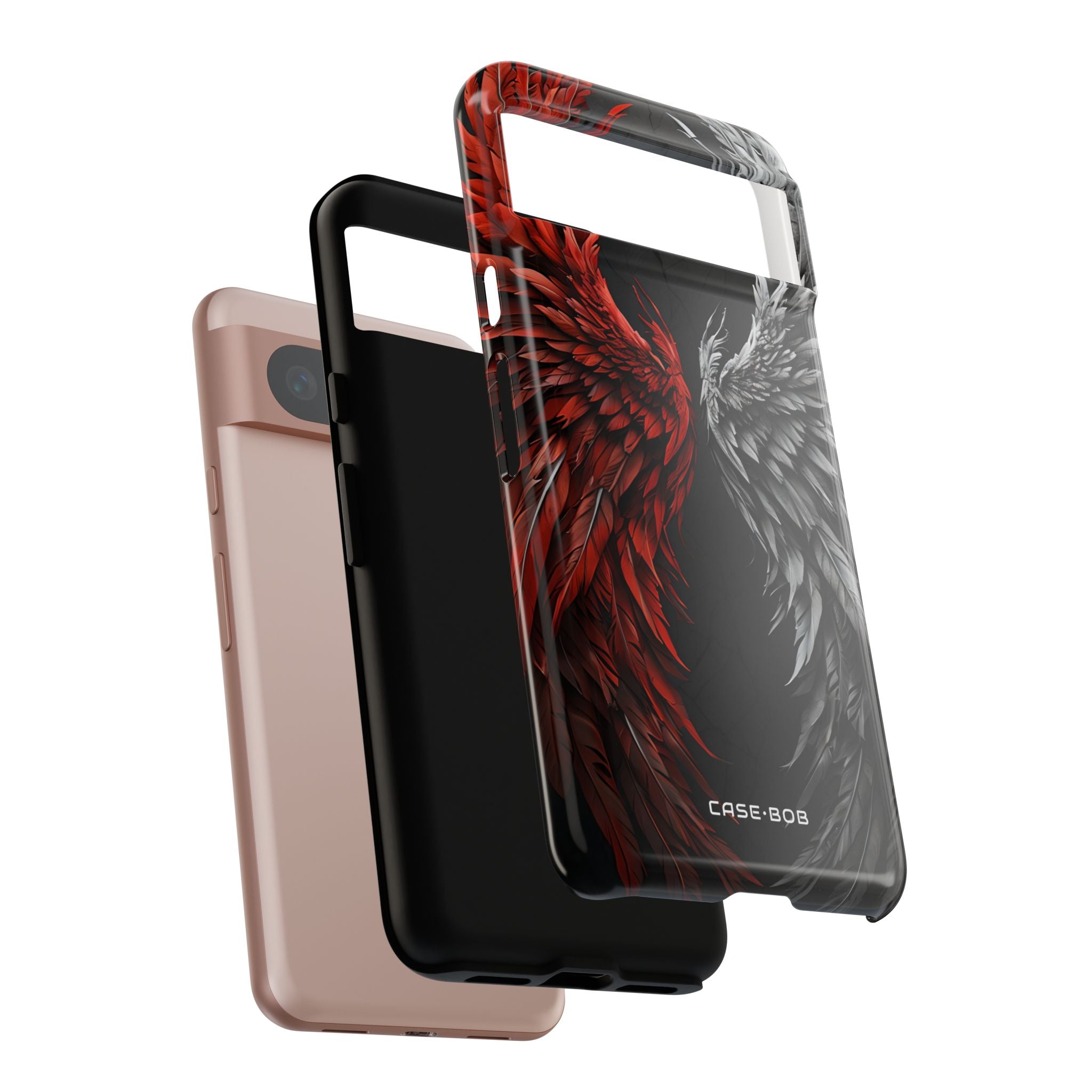 Crimson White Wings Google Pixel 8 Case - Tough