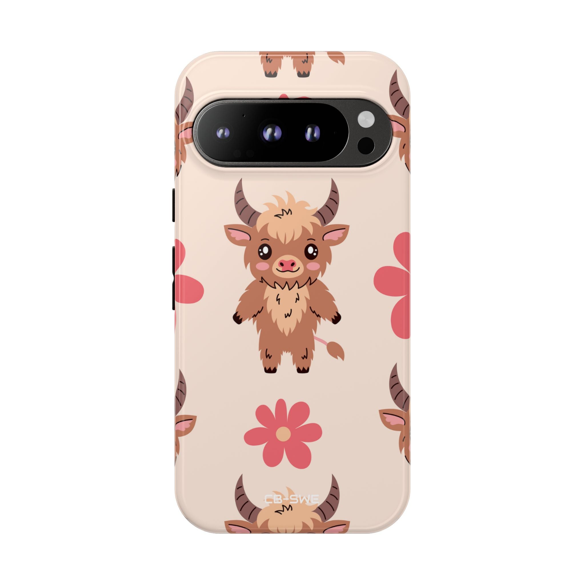 Cute Cattle & Flowers - Google Pixel Case