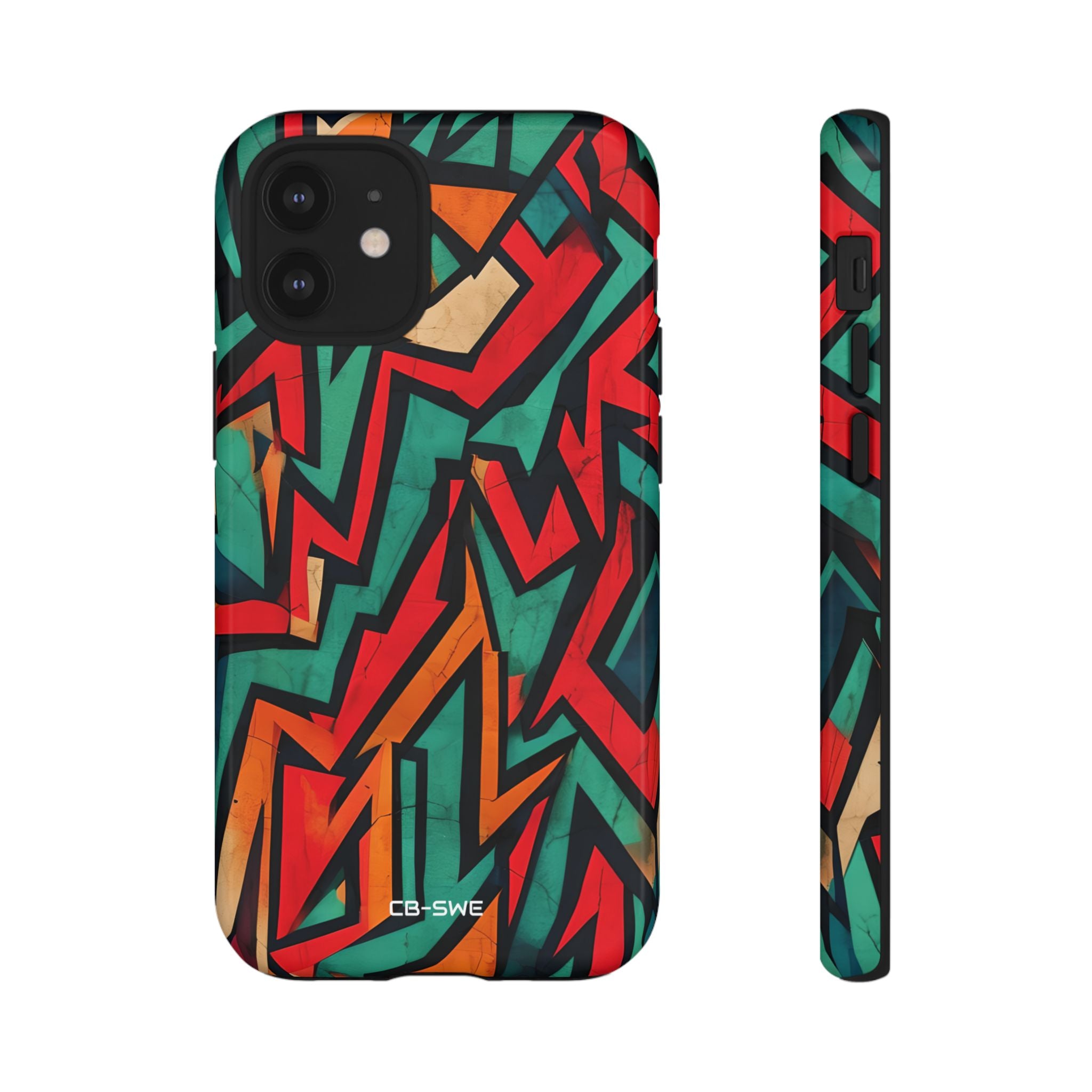 Vivid Geometry Dance - iPhone Case
