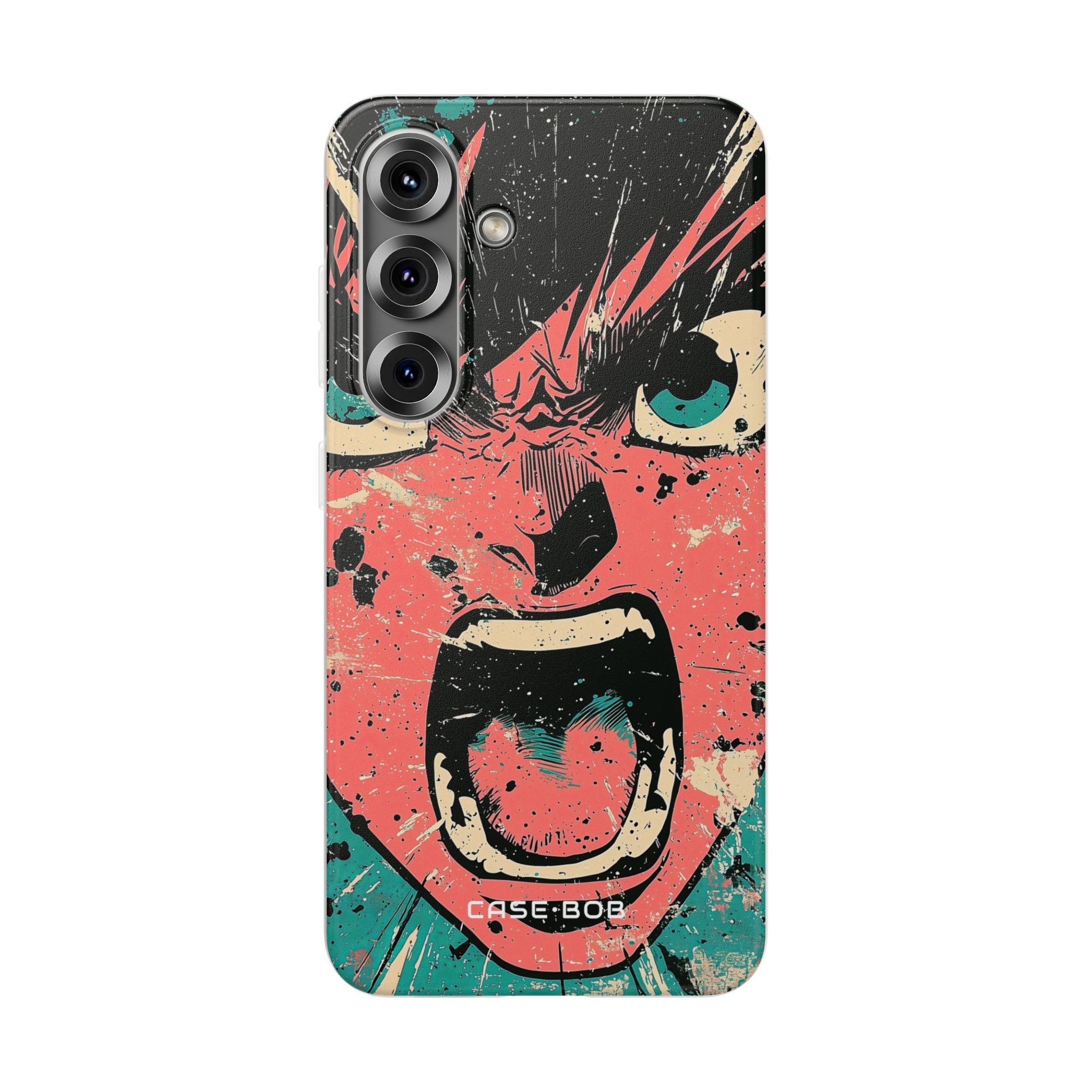 Screaming Face Pink Samsung S25 Case - Soft