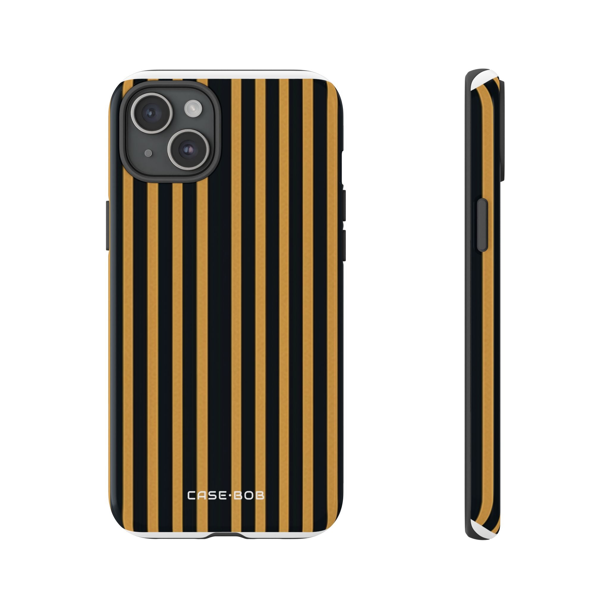 Golden Stripes iPhone 15 Plus Case - Tough