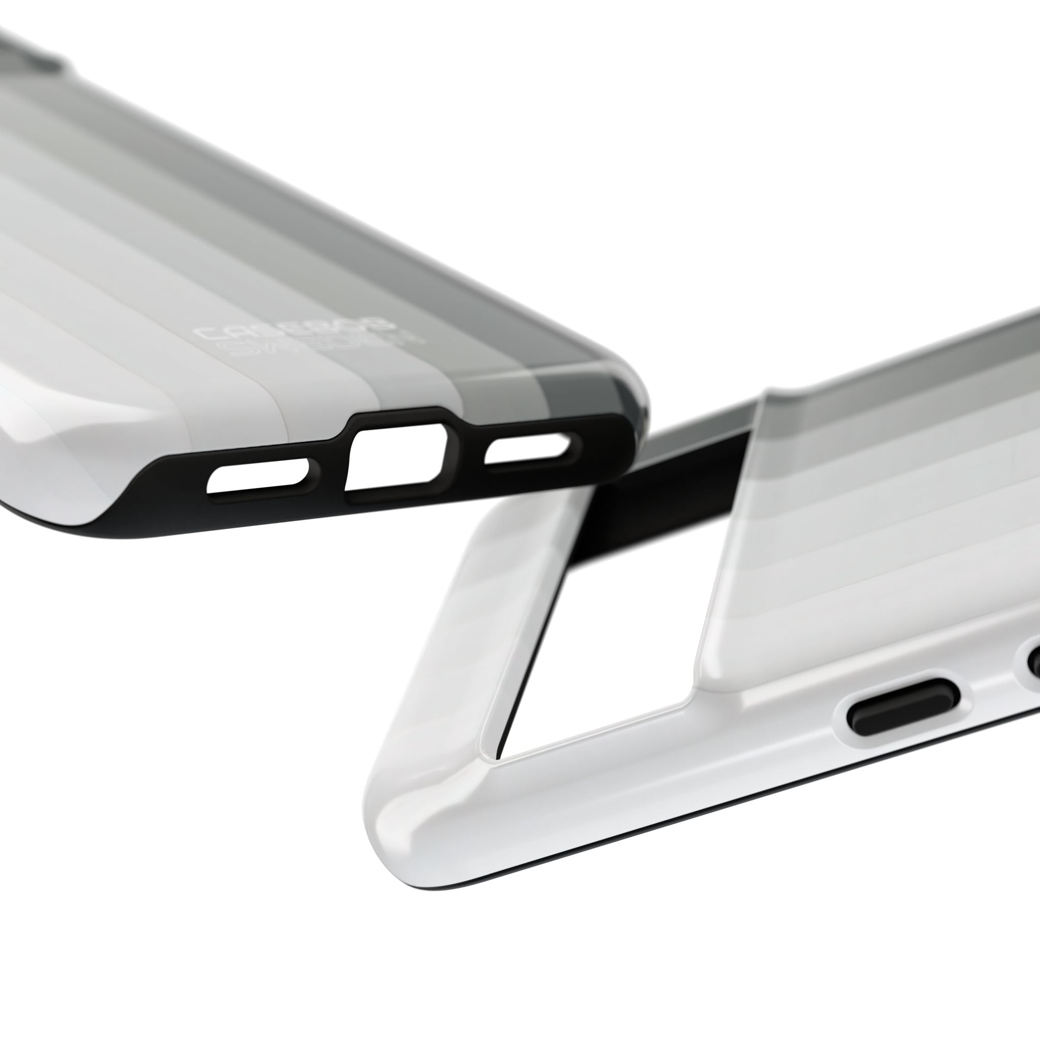 Silver Gradient Stripes Google Pixel 8 - Tough