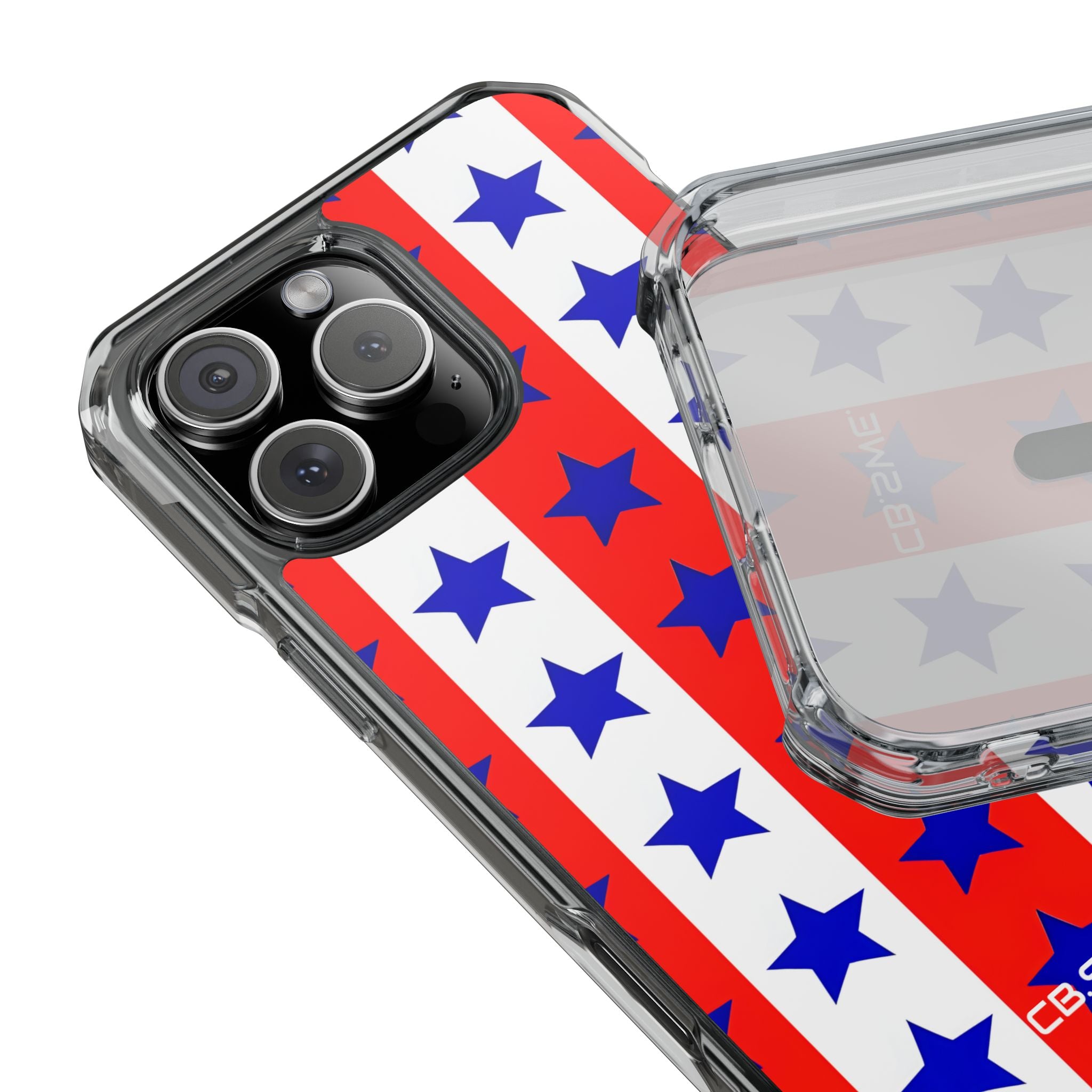 Patriotic American Flag Inspired Seamless iPhone 16 - Impact Clear+