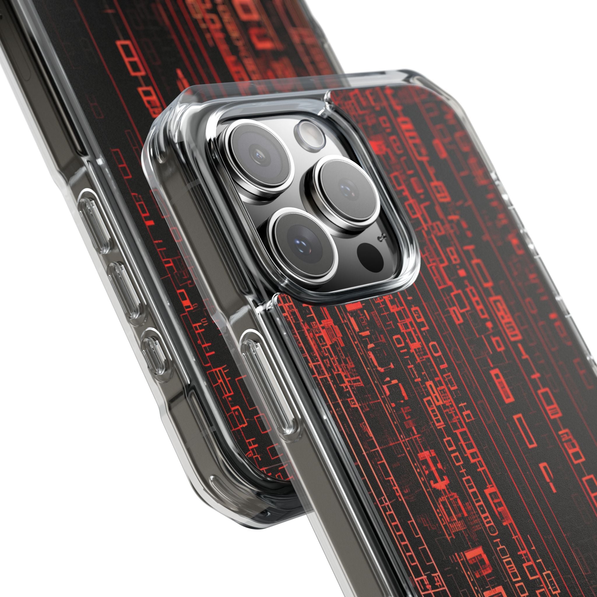 Neon Circuit Dreams iPhone 16 - Impact Clear+