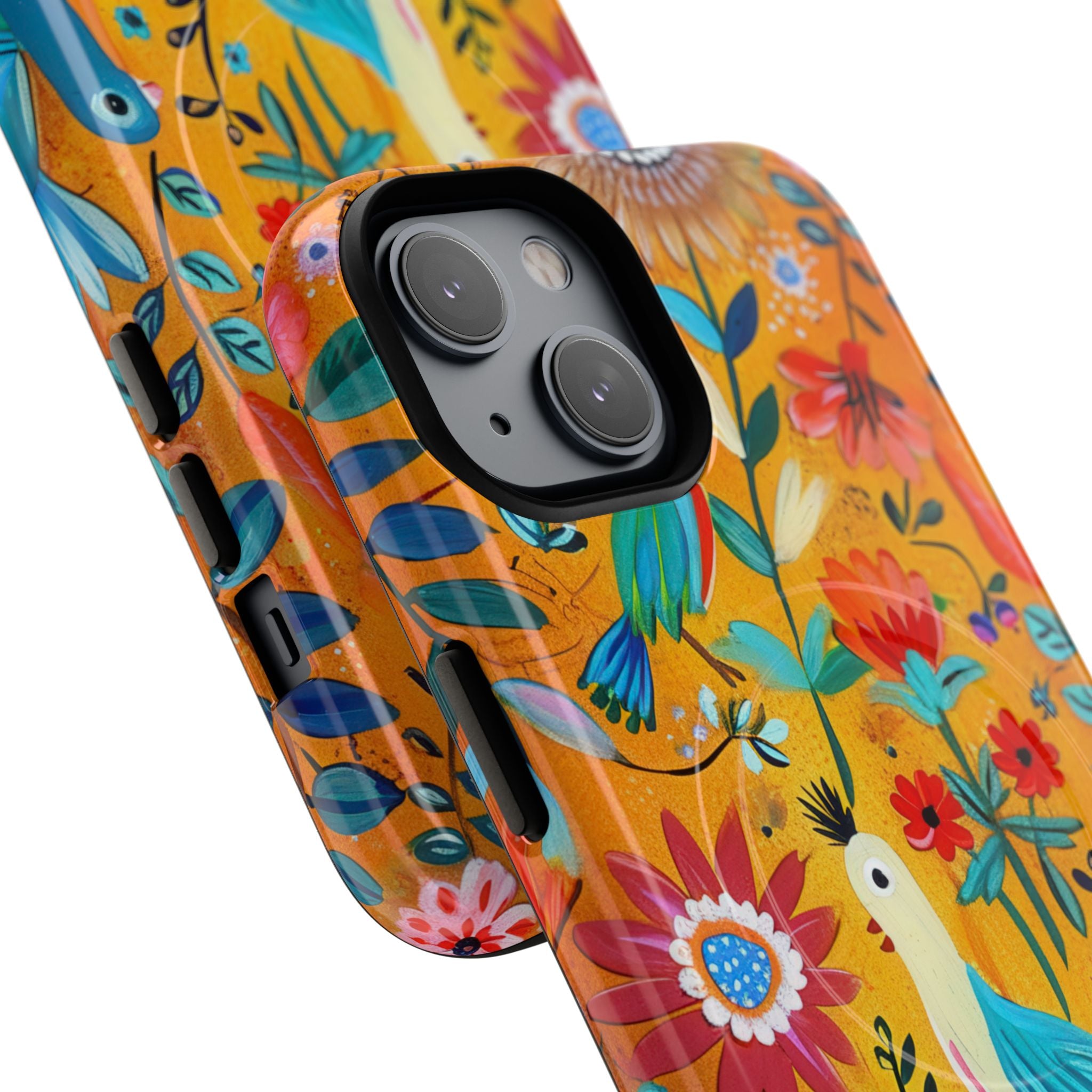 Colorful Birds Bloom iPhone 14 Case - Tough+